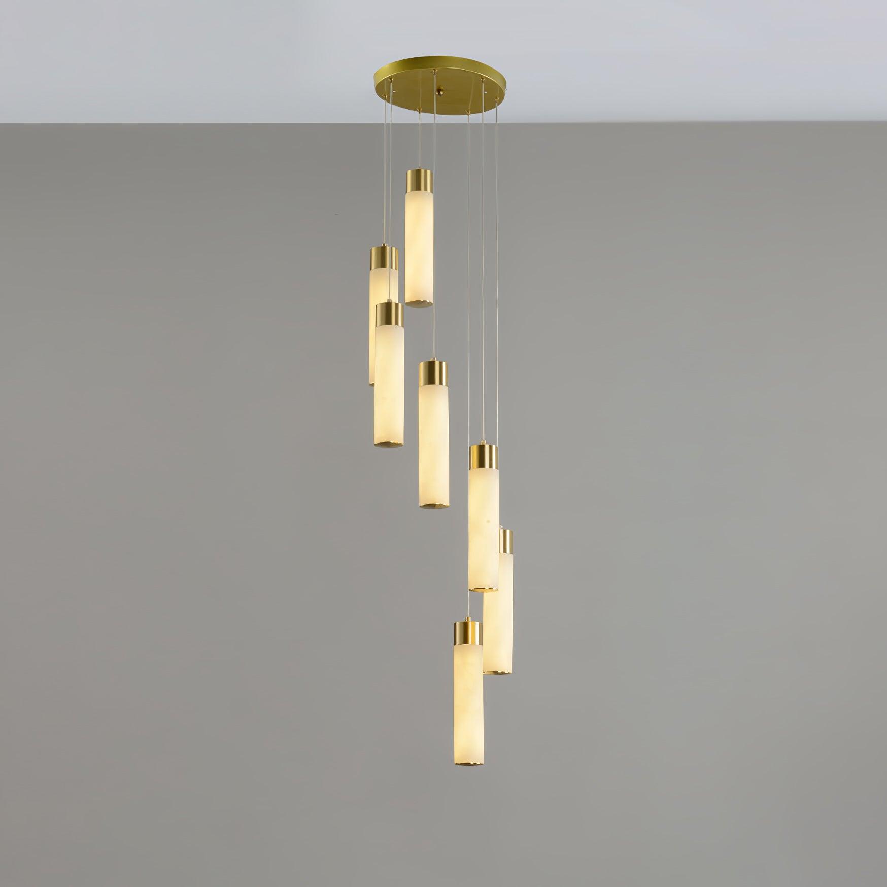 Aurelia Modern Alabaster Pendant Chandelier-Neutral Decor