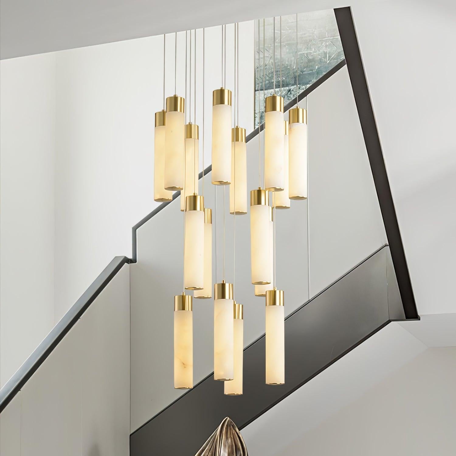 Aurelia Modern Alabaster Pendant Chandelier-Neutral Decor