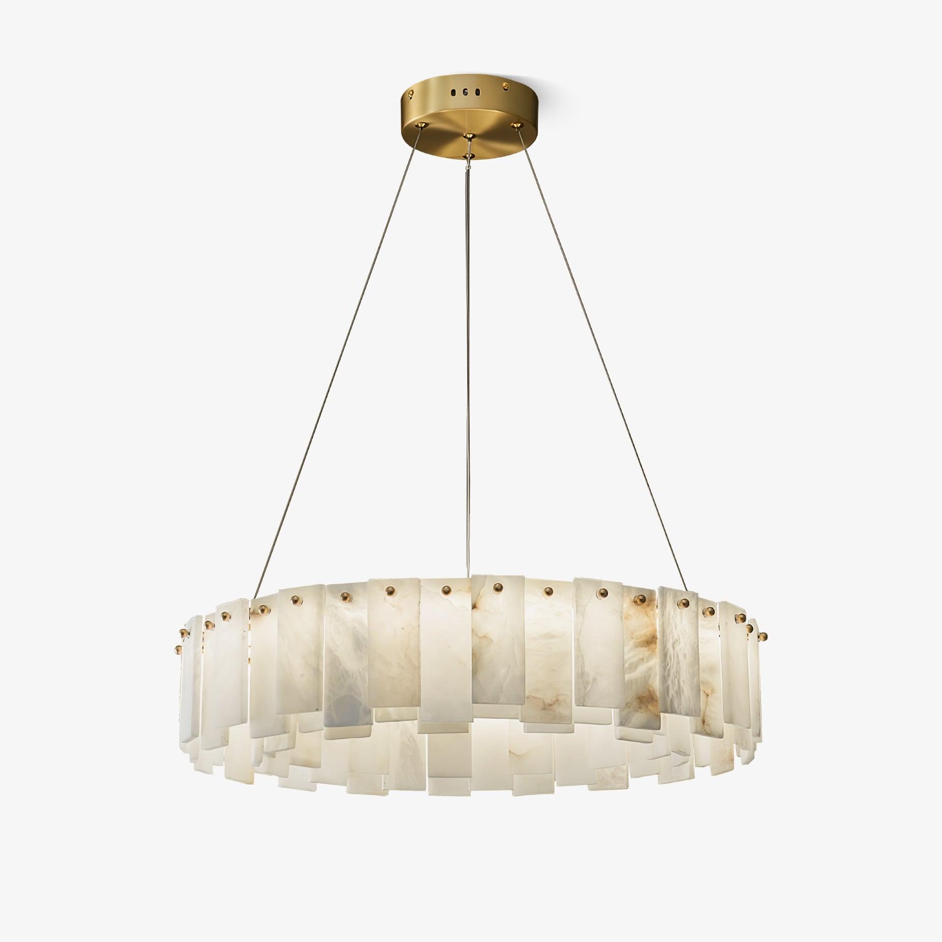 Vodore Alabaster Pendant Light-Neutral Decor