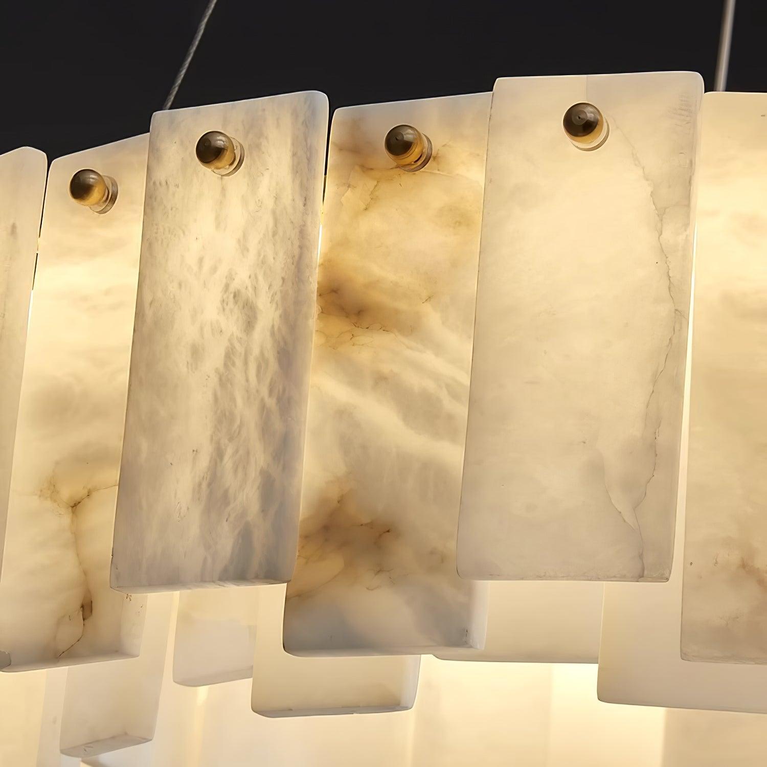 Vodore Alabaster Pendant Light-Neutral Decor