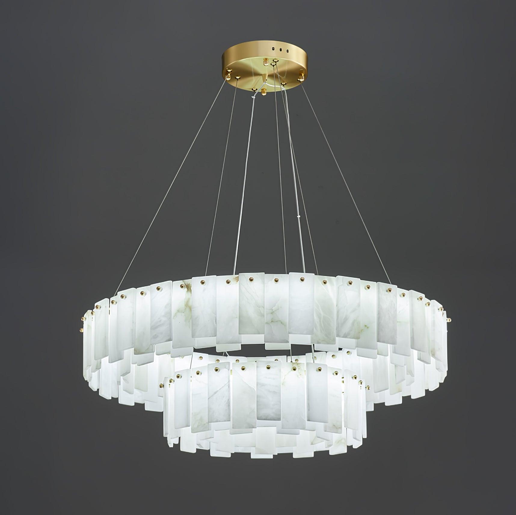 Vodore Alabaster Pendant Light-Neutral Decor