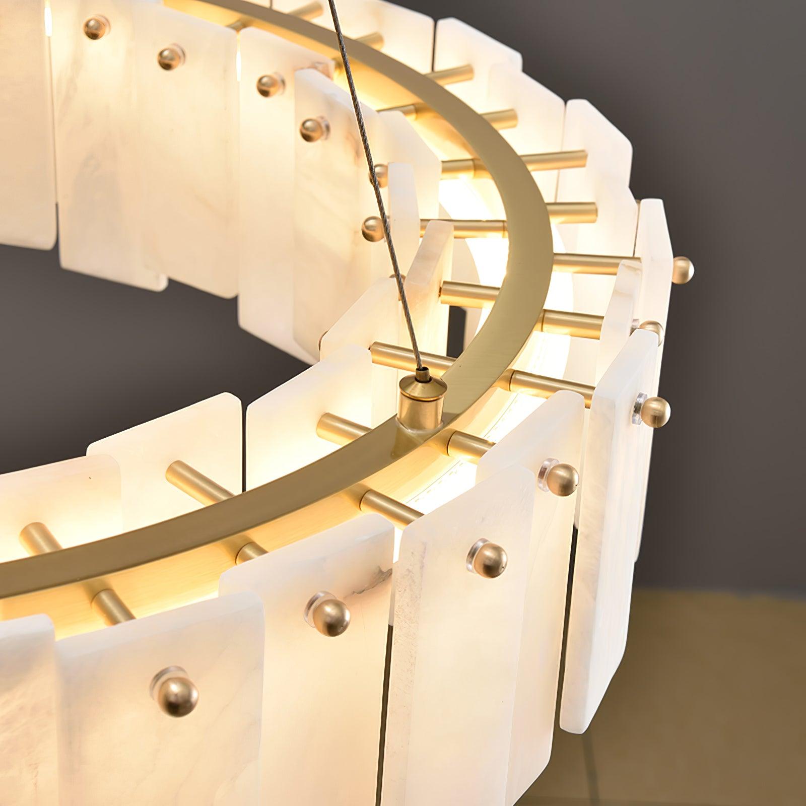 Vodore Alabaster Pendant Light-Neutral Decor