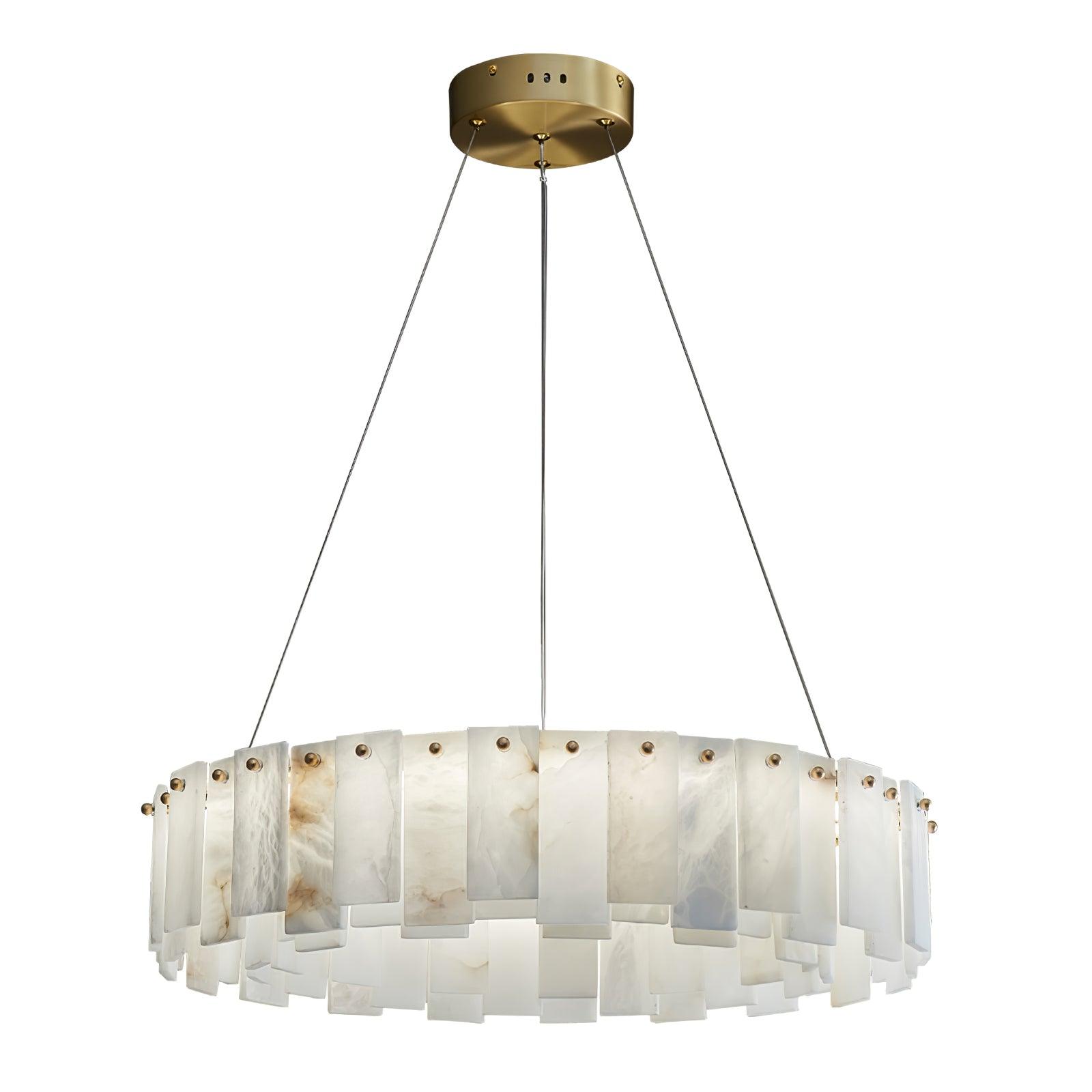 Vodore Alabaster Pendant Light-Neutral Decor