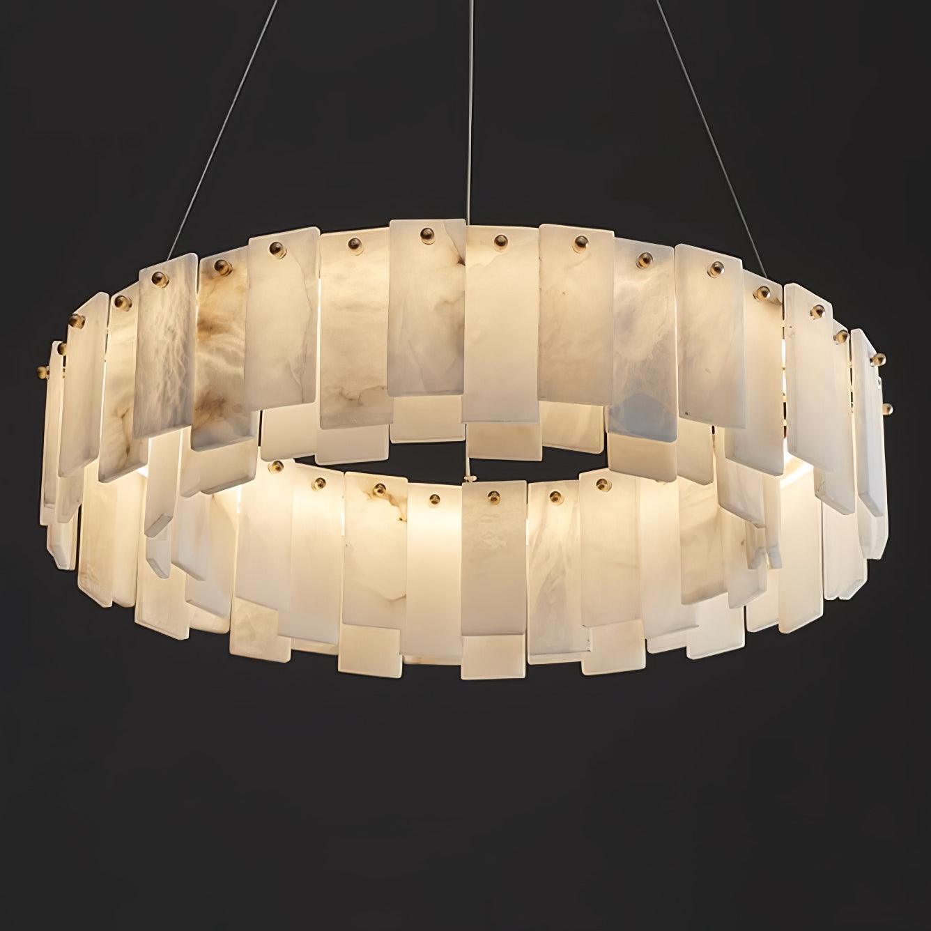 Vodore Alabaster Pendant Light-Neutral Decor