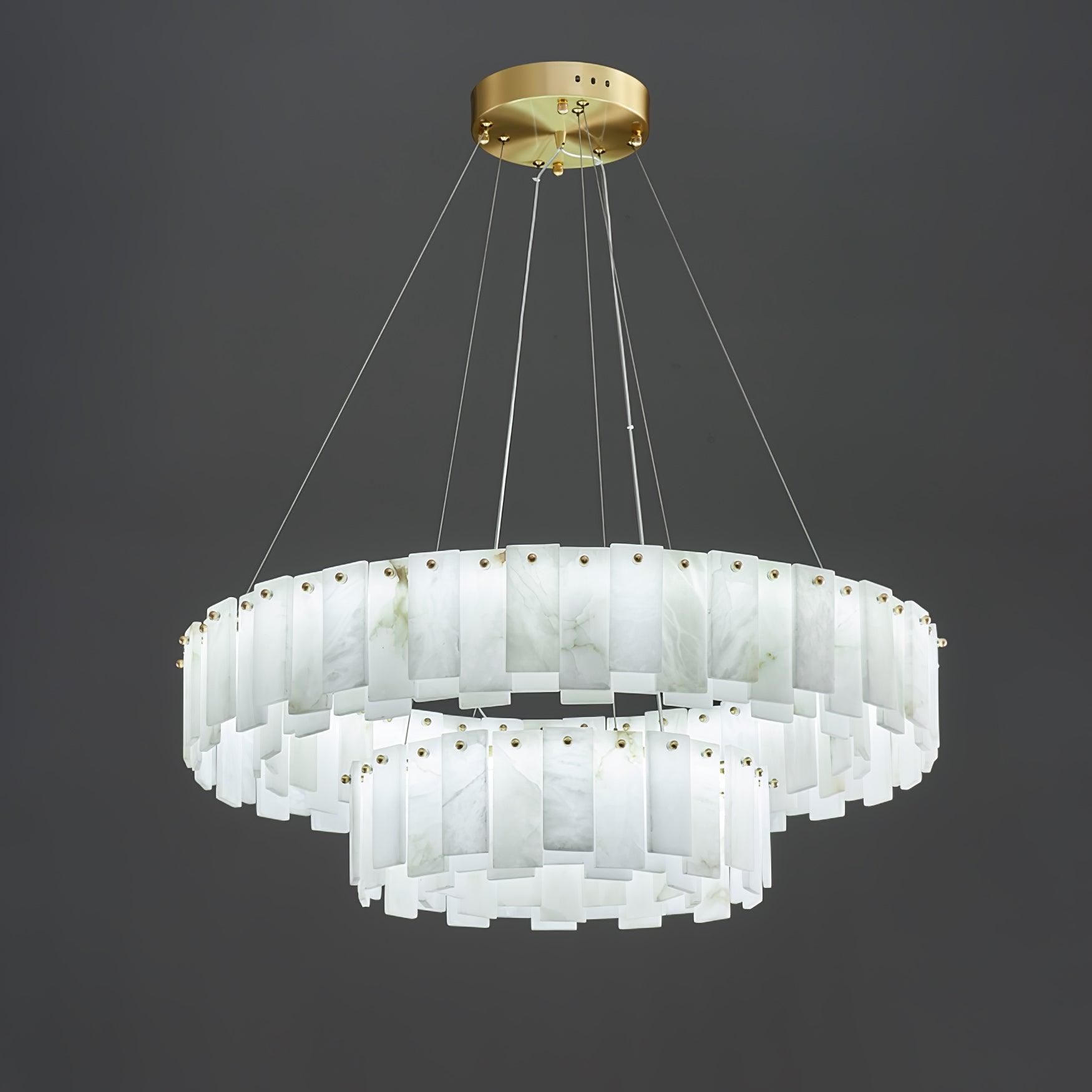 Vodore Alabaster Pendant Light-Neutral Decor