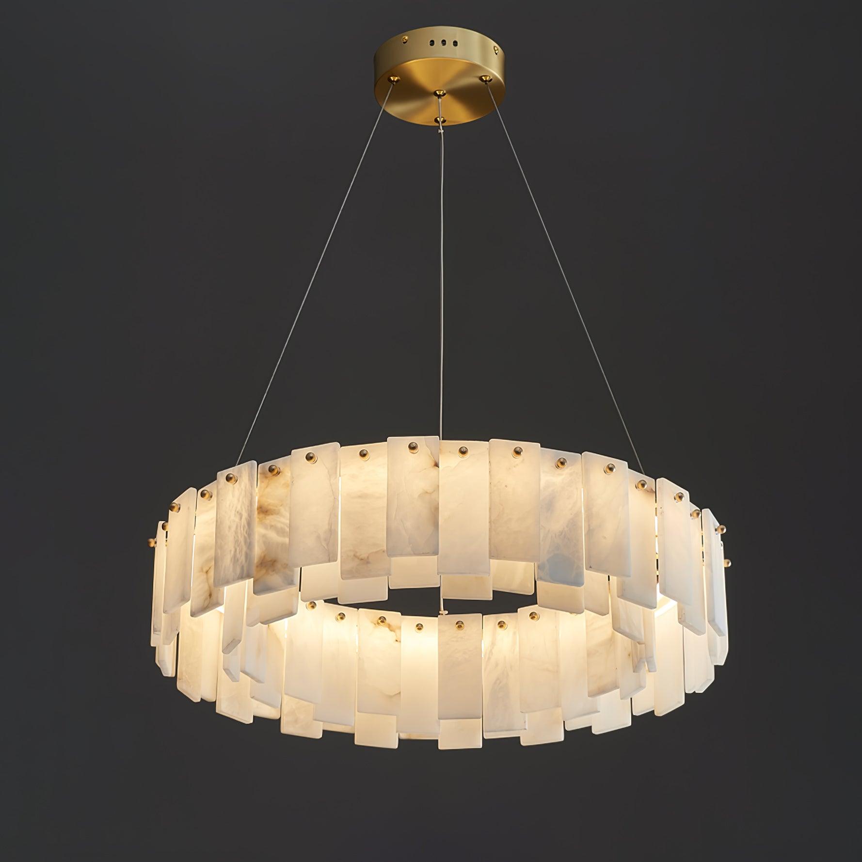 Vodore Alabaster Pendant Light-Neutral Decor