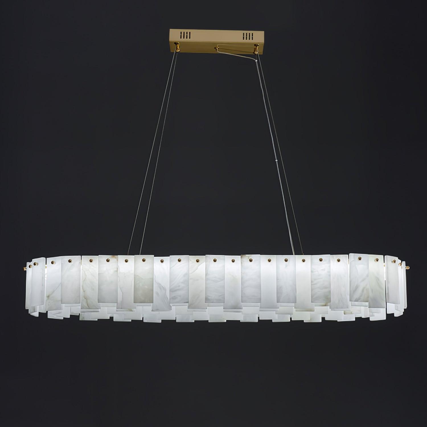 Vodore Alabaster Pendant Light-Neutral Decor