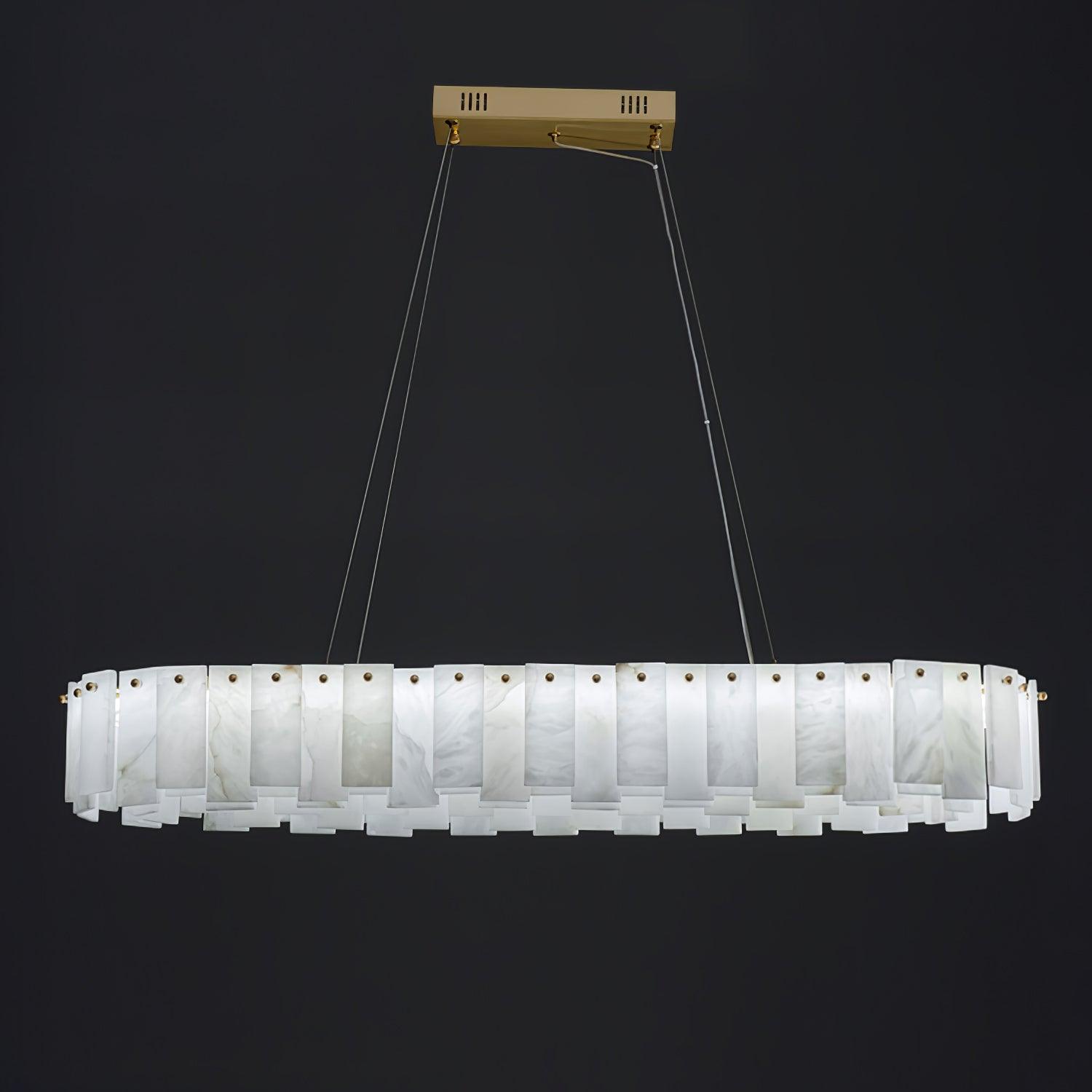 Vodore Alabaster Pendant Light-Neutral Decor
