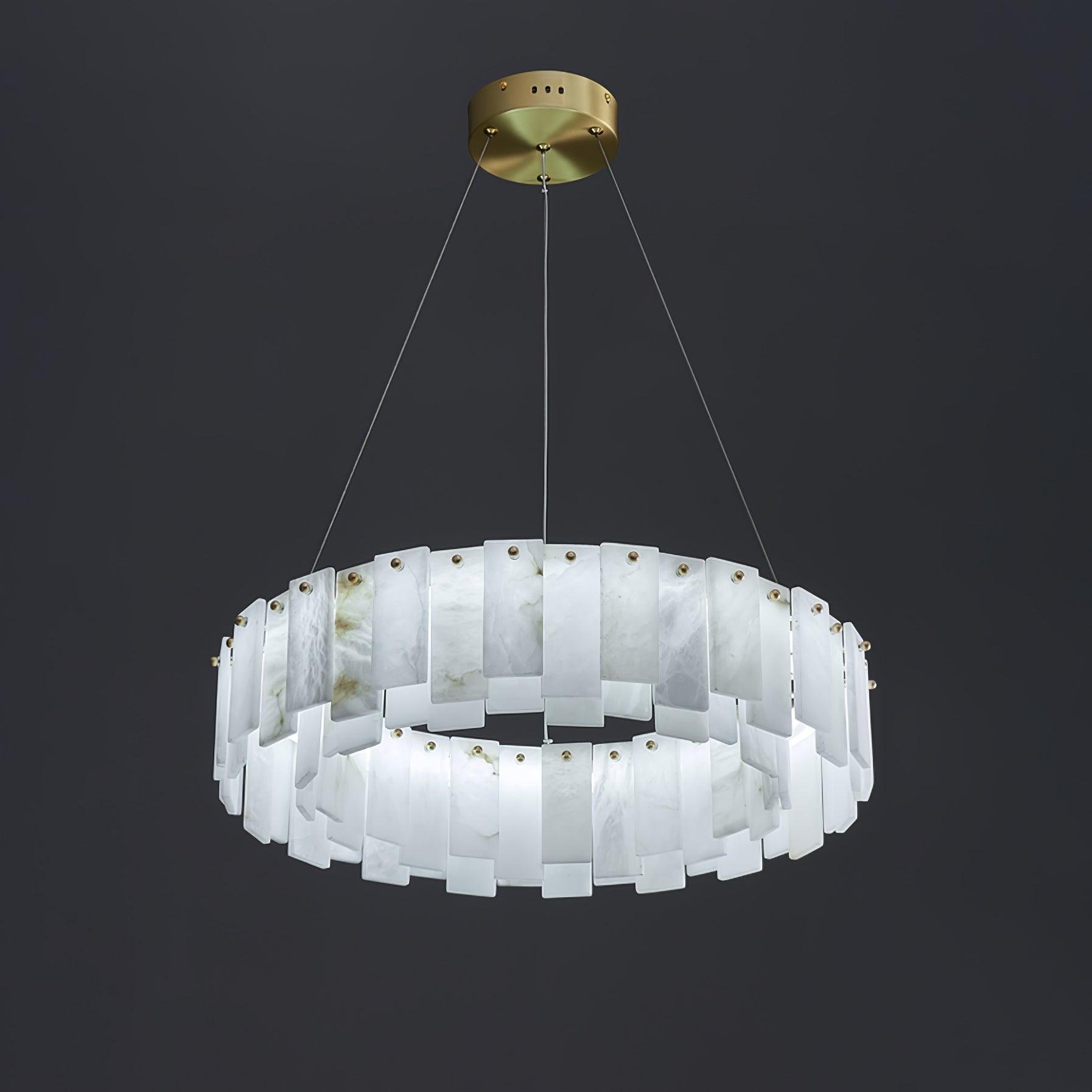 Vodore Alabaster Pendant Light-Neutral Decor