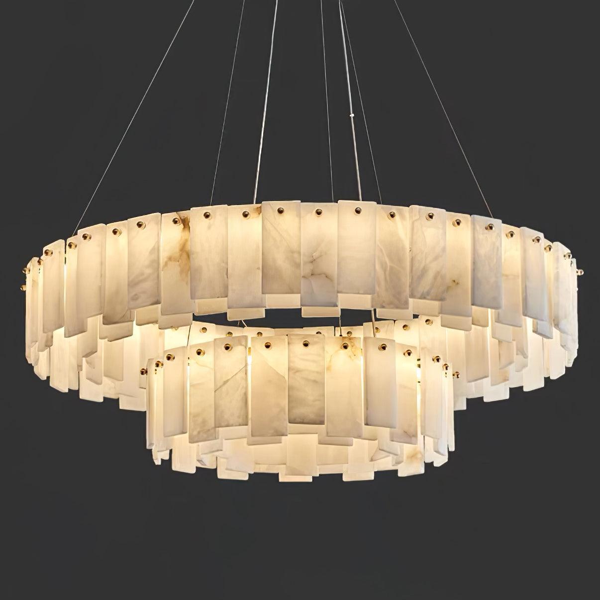 Vodore Alabaster Pendant Light-Neutral Decor