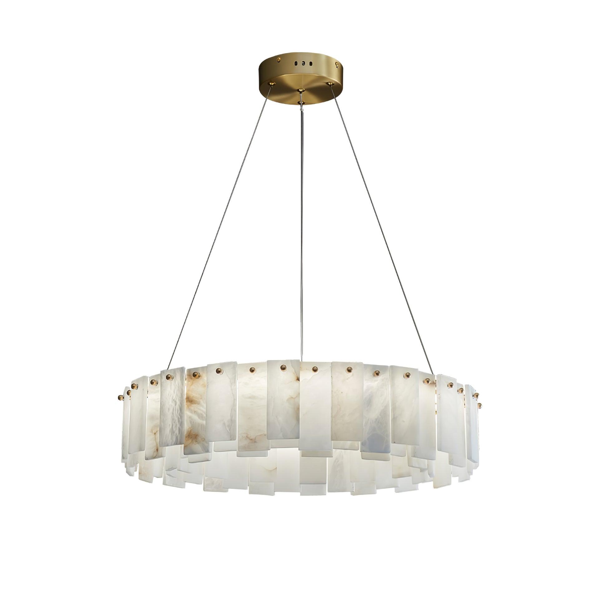 Vodore Alabaster Pendant Light-Neutral Decor