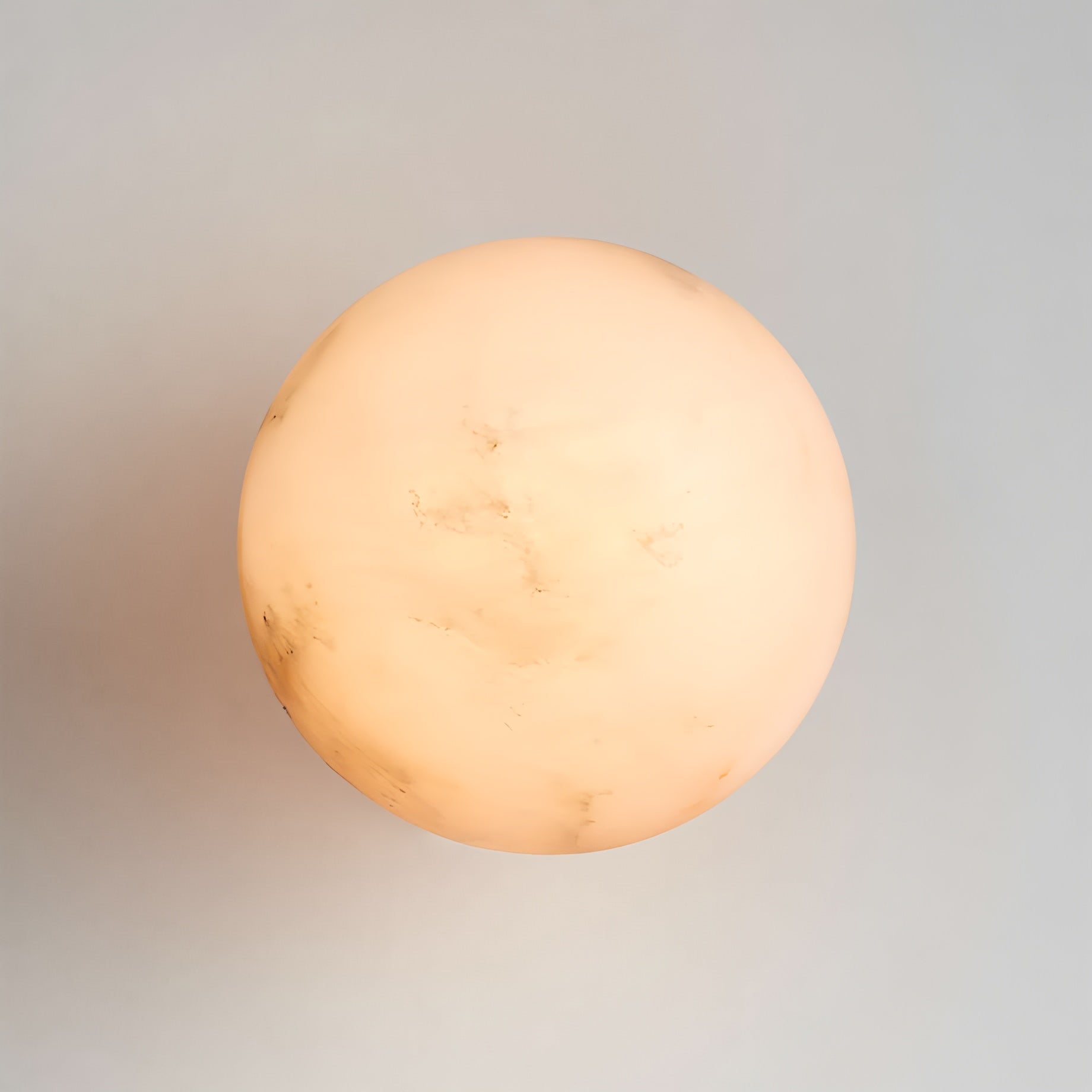 Gaia Twobody Celestial Double Alabaster Sconce-Neutral Decor