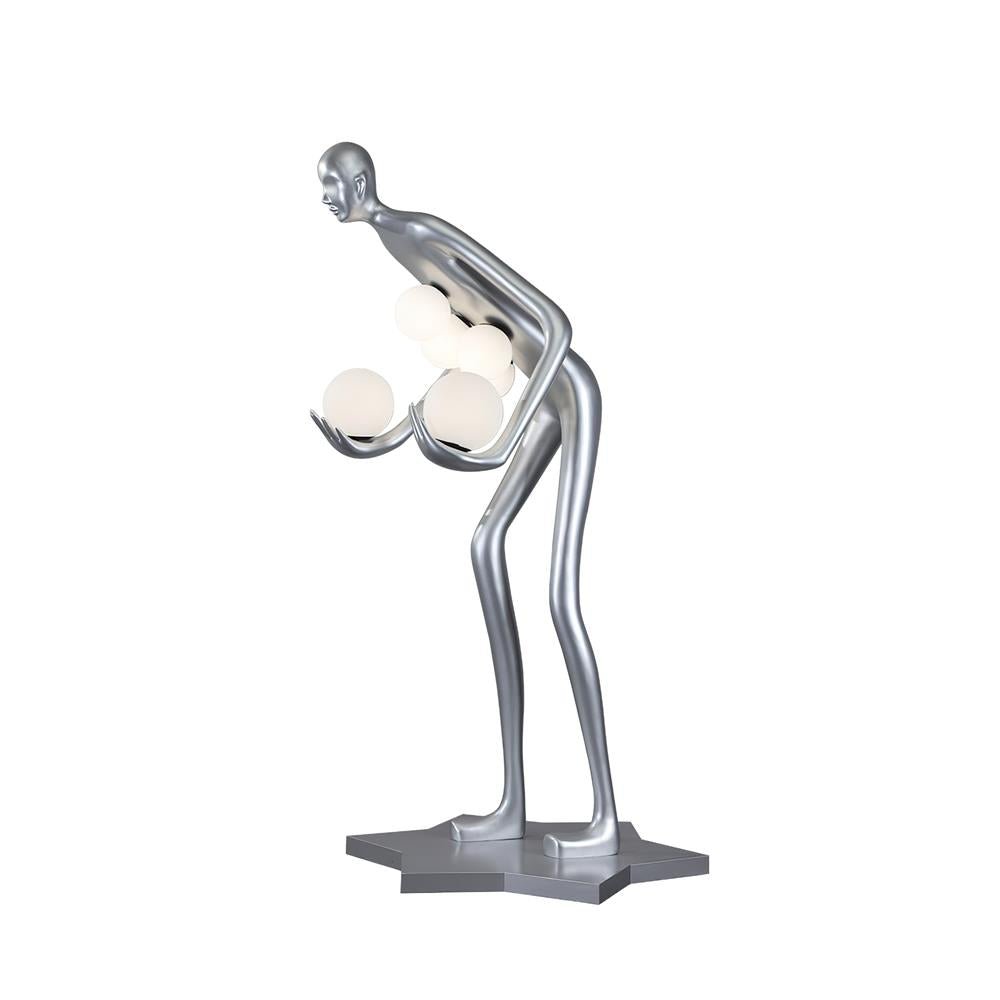 Silvaris Sculptural Floor Lamp-Neutral Decor