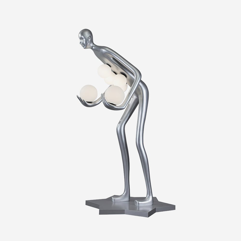 Silvaris Sculptural Floor Lamp-Neutral Decor