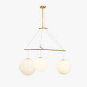 Triad Minimalist Glass Pendant Lamp-Neutral Decor
