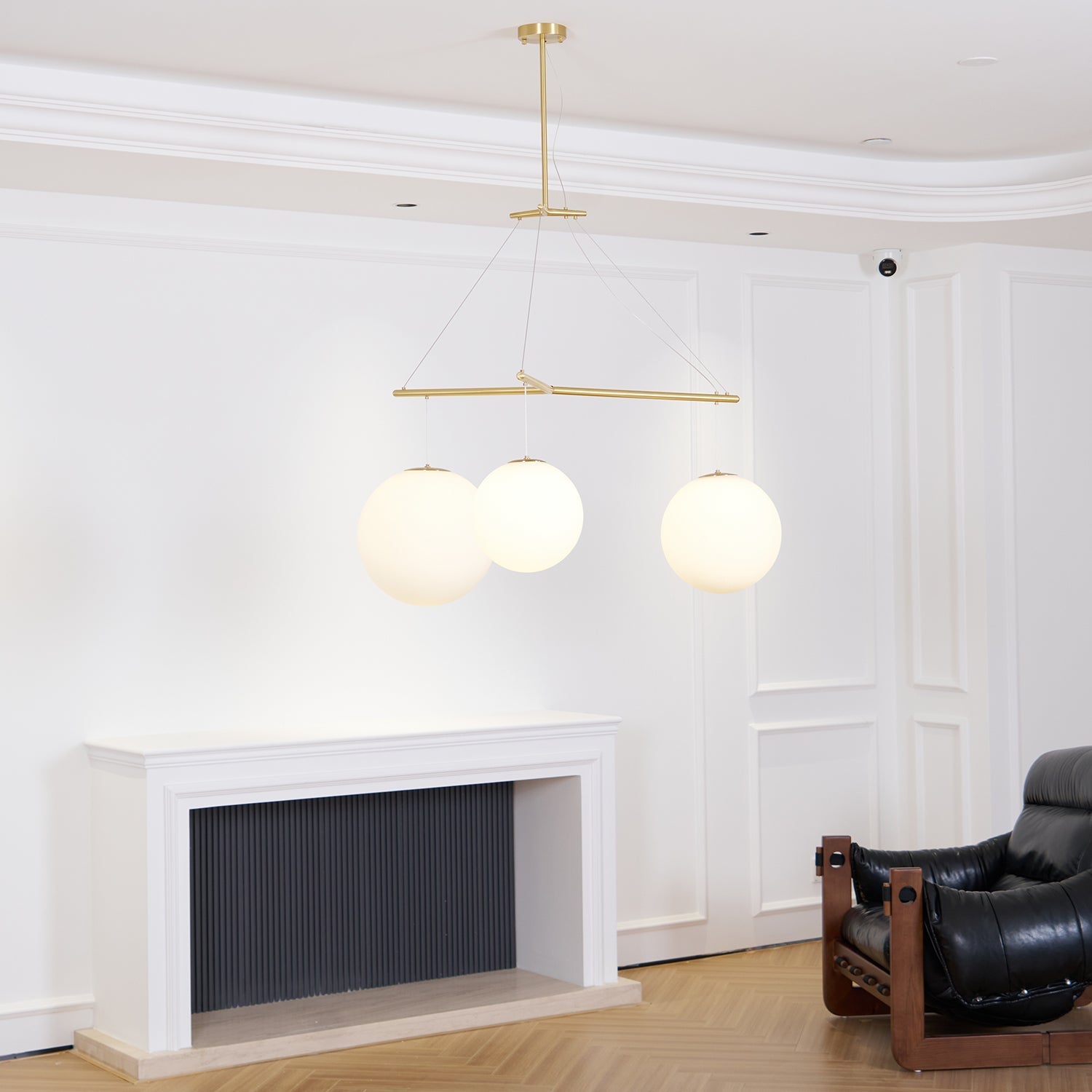 Triad Minimalist Glass Pendant Lamp-Neutral Decor