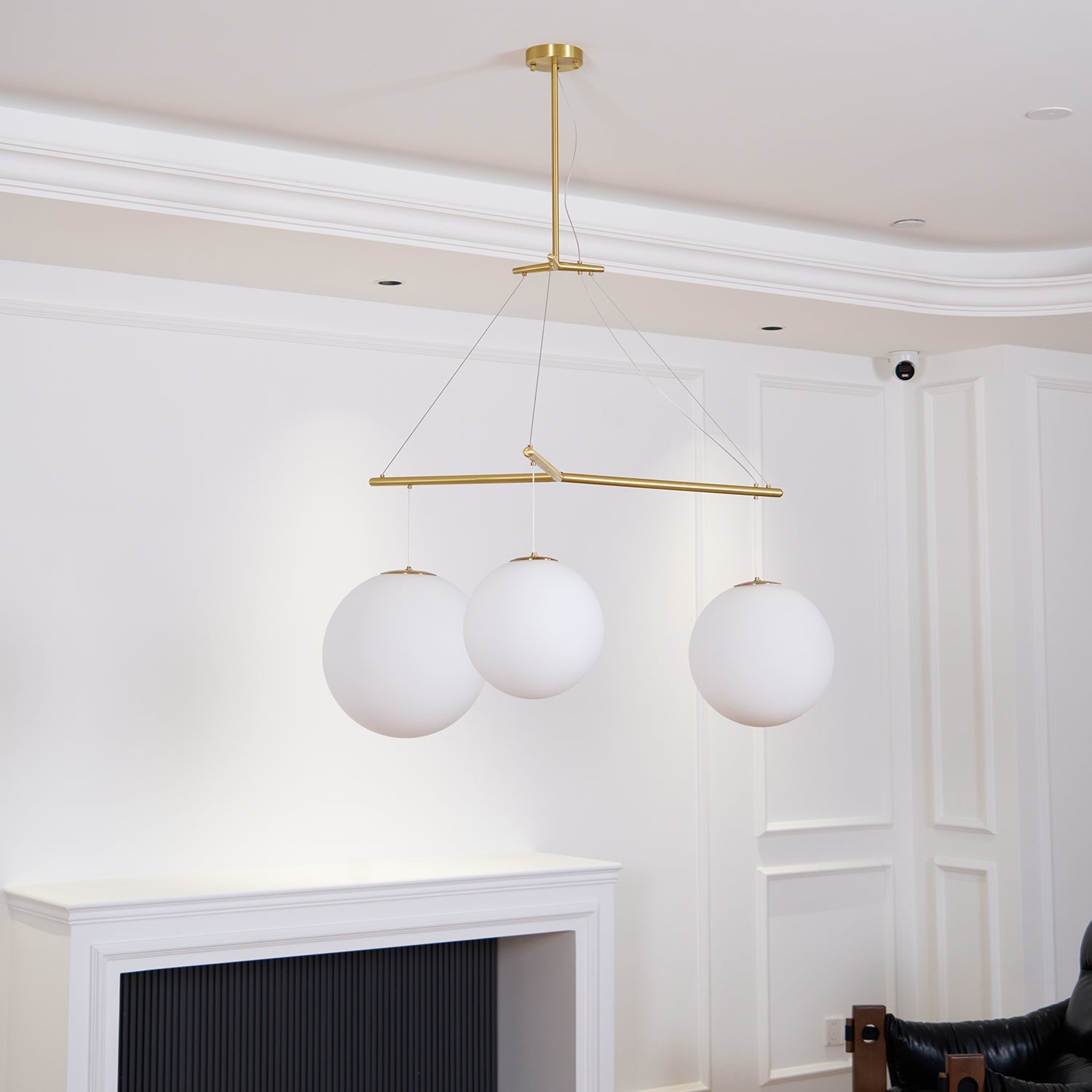 Triad Minimalist Glass Pendant Lamp-Neutral Decor