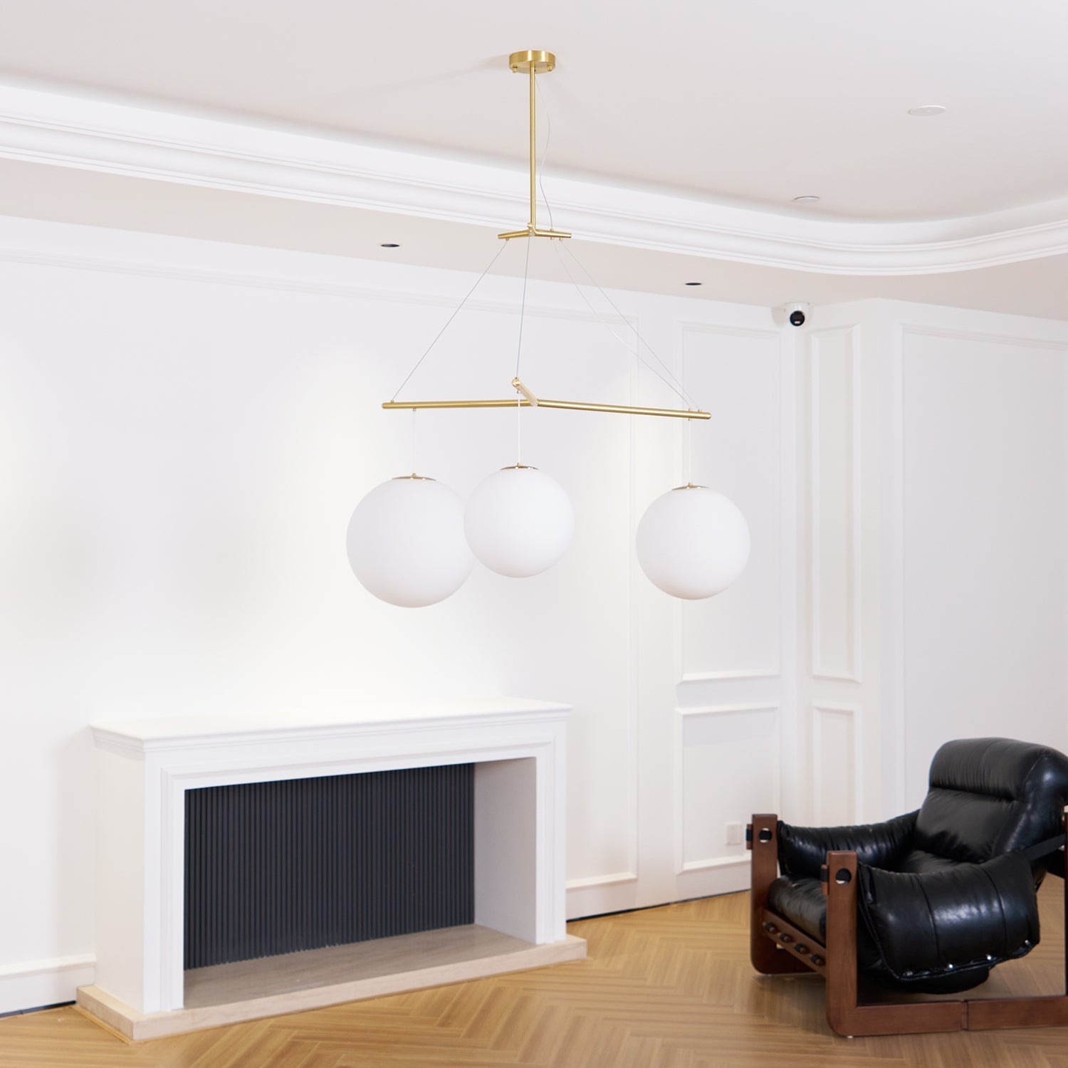 Triad Minimalist Glass Pendant Lamp-Neutral Decor