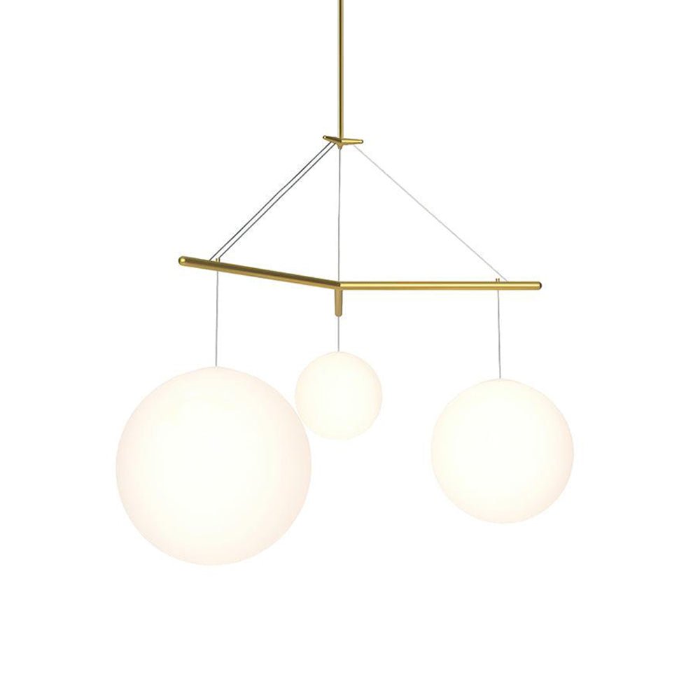 Triad Minimalist Glass Pendant Lamp-Neutral Decor