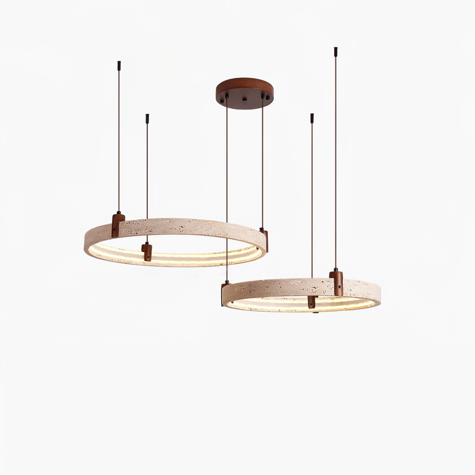 Orvinir Travertine Chandelier-Neutral Decor