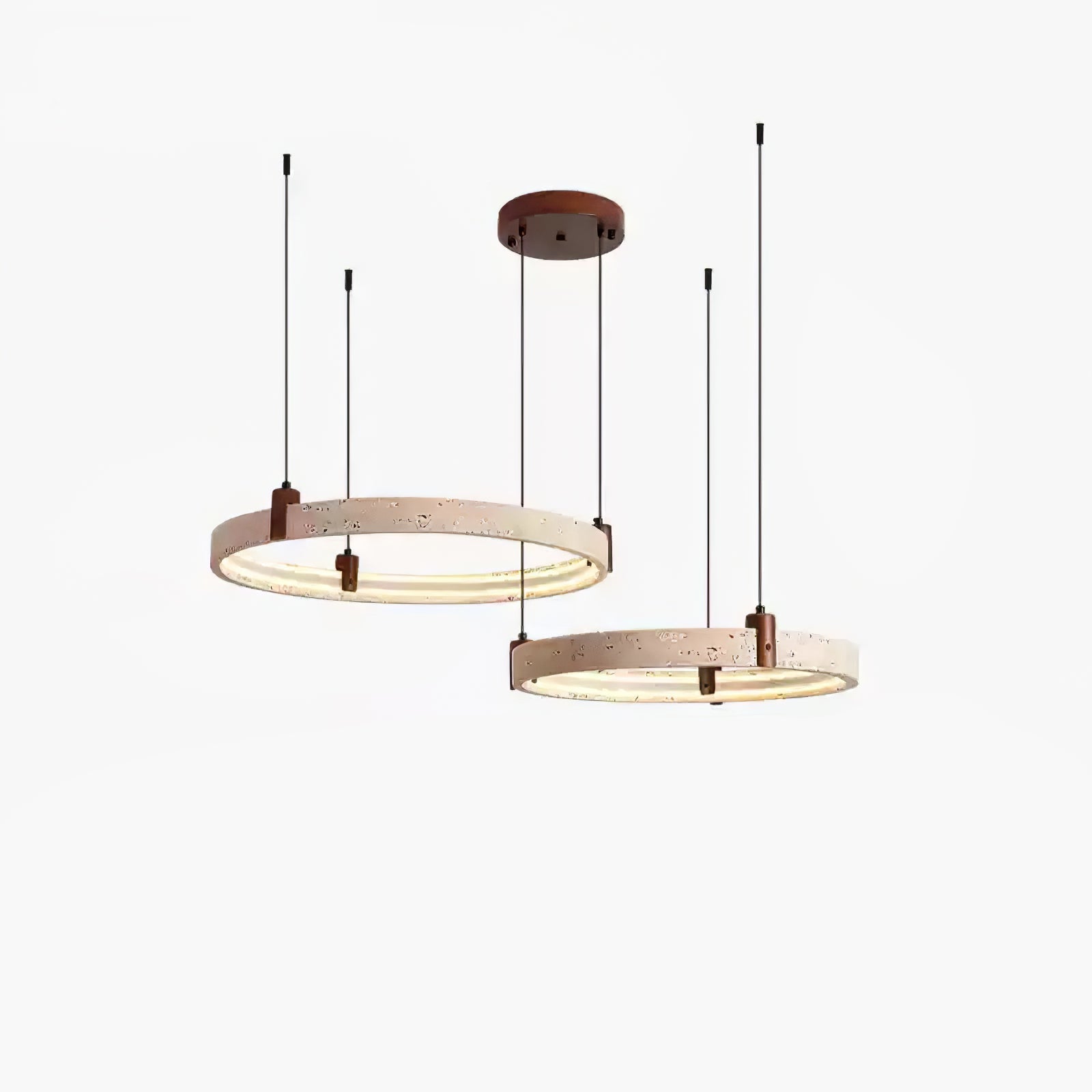 Orvinir Travertine Chandelier-Neutral Decor