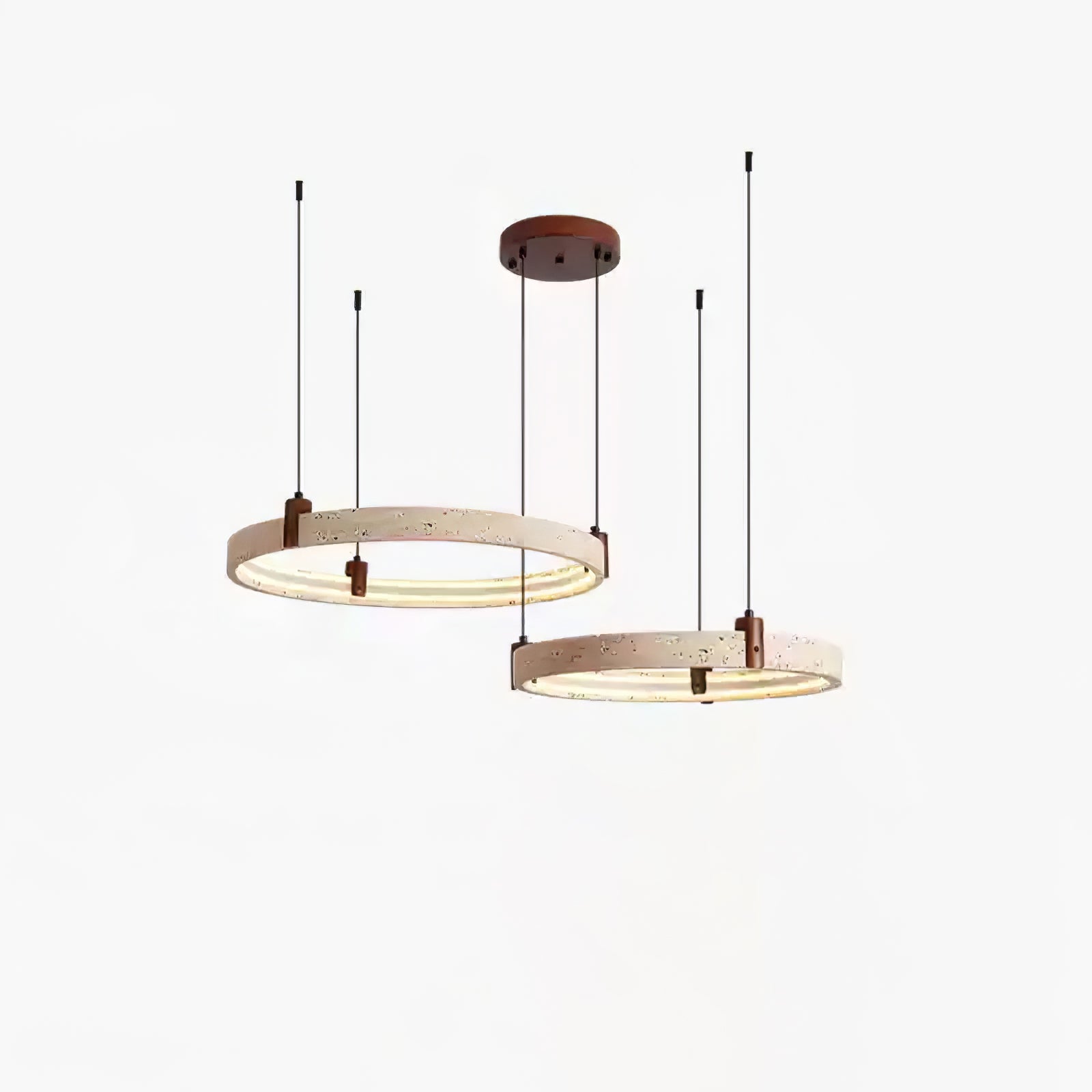 Orvinir Travertine Chandelier-Neutral Decor