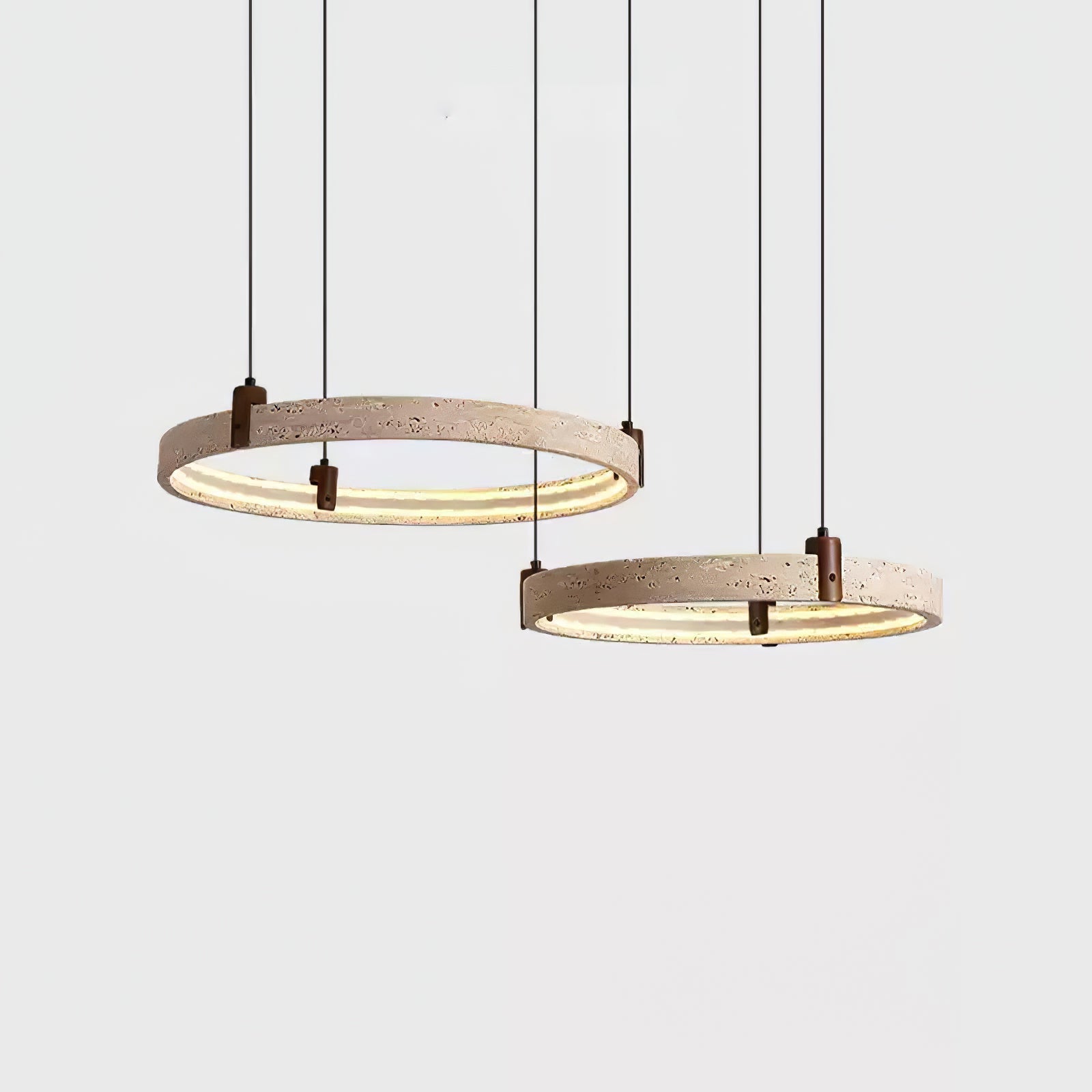 Orvinir Travertine Chandelier-Neutral Decor