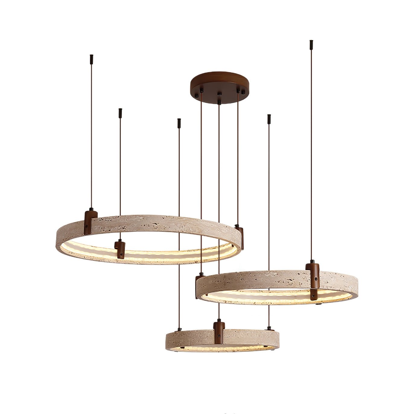 Orvinir Travertine Chandelier-Neutral Decor