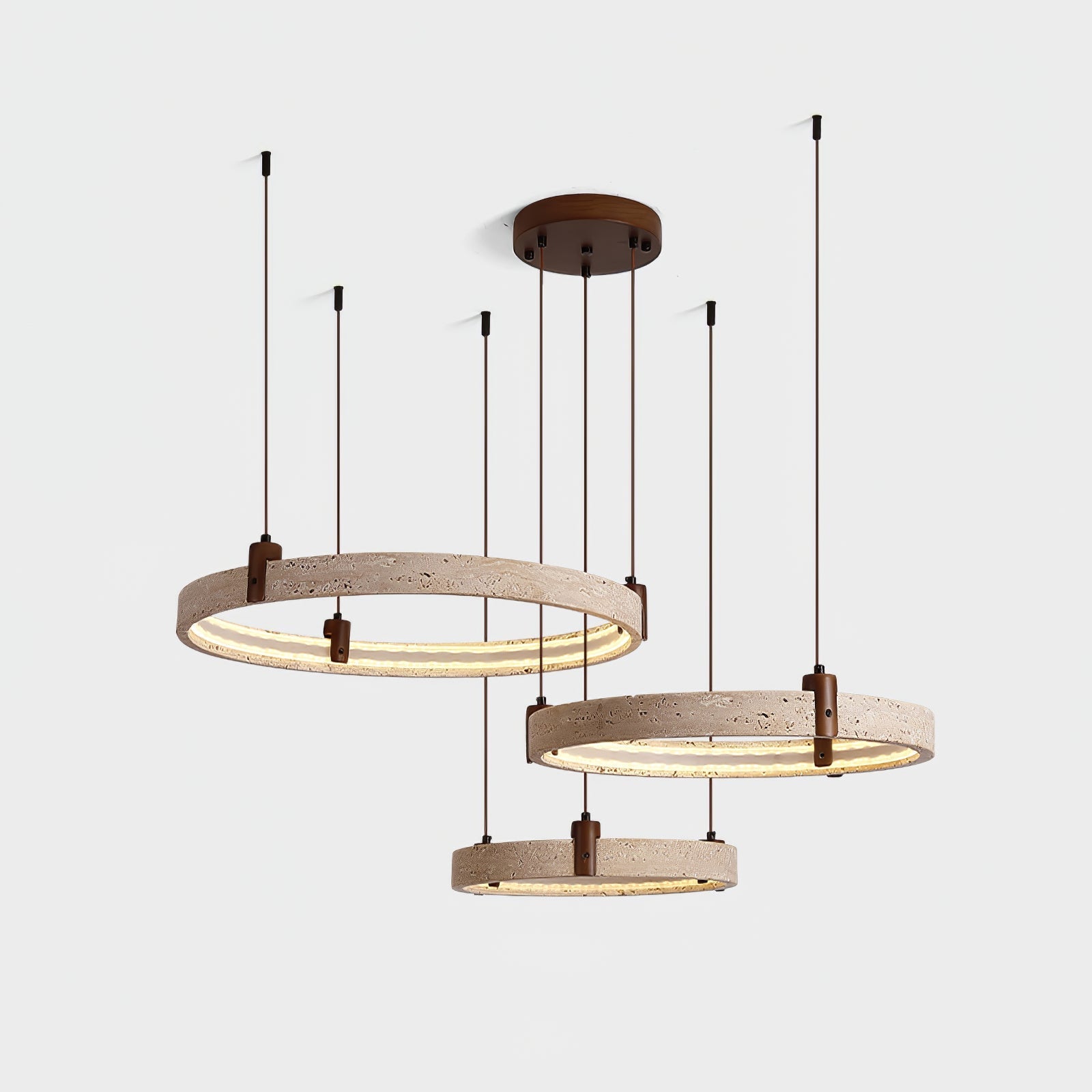 Orvinir Travertine Chandelier-Neutral Decor