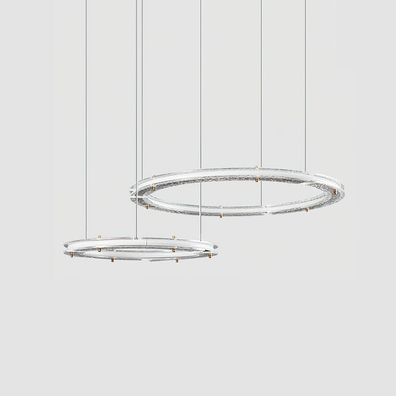 Lunara Dual-Ring Crystal Chandelier-Neutral Decor
