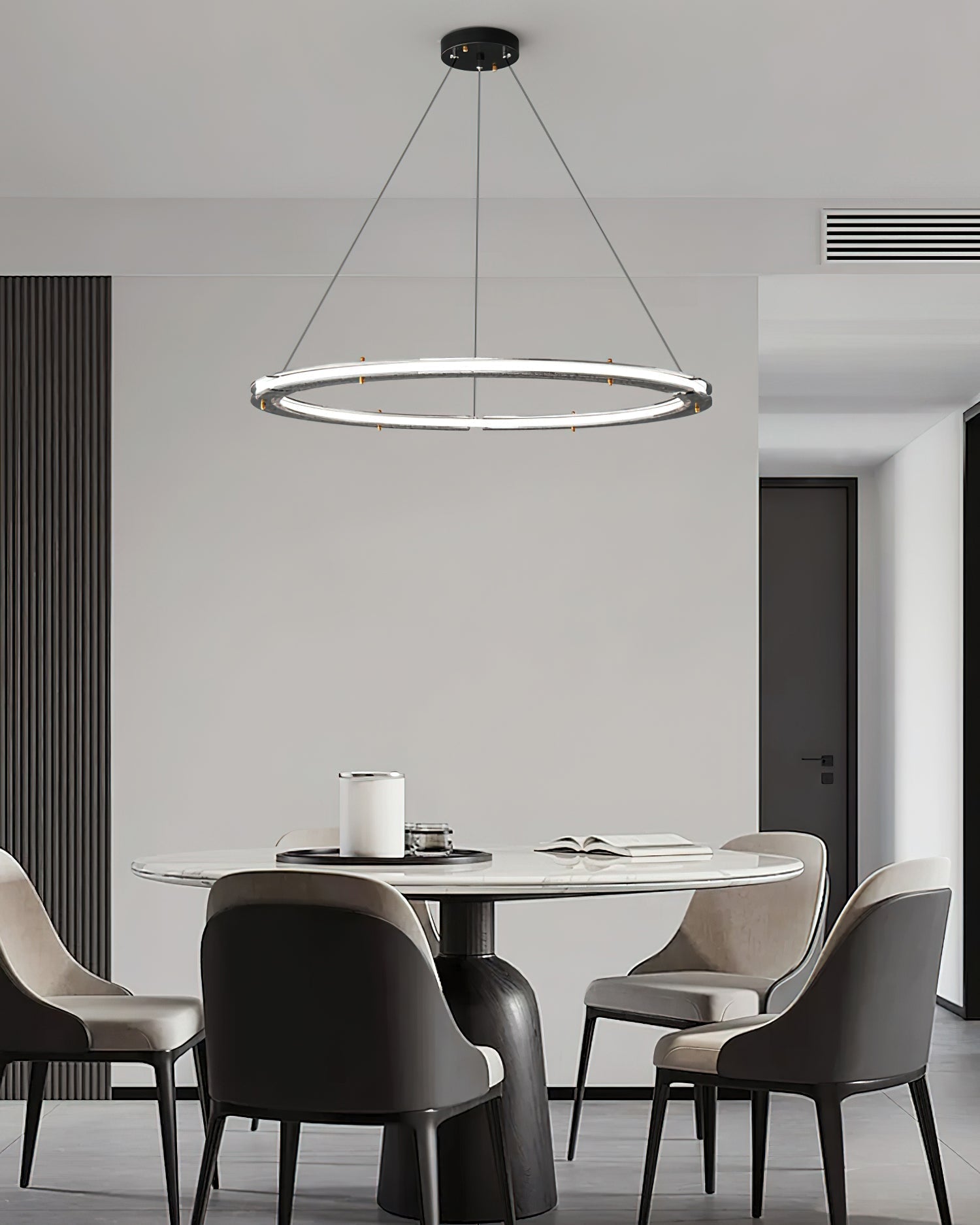 Lunara Dual-Ring Crystal Chandelier-Neutral Decor