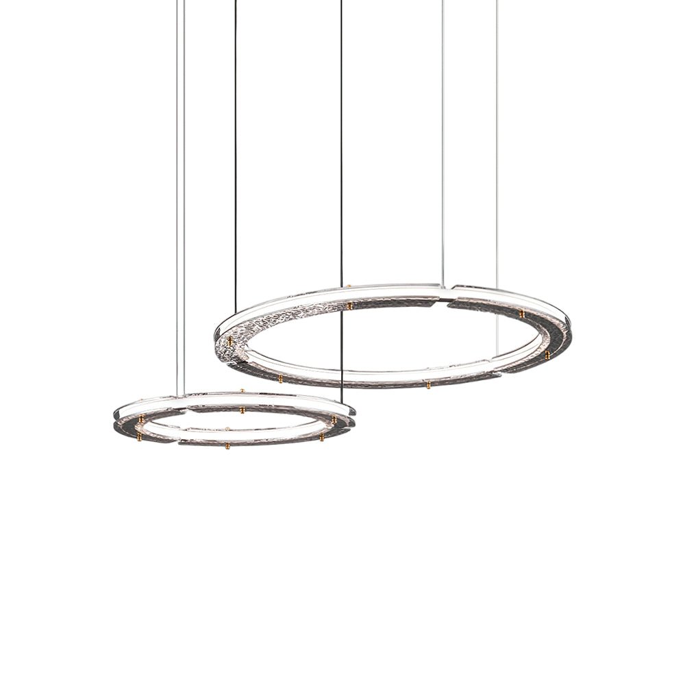 Lunara Dual-Ring Crystal Chandelier-Neutral Decor