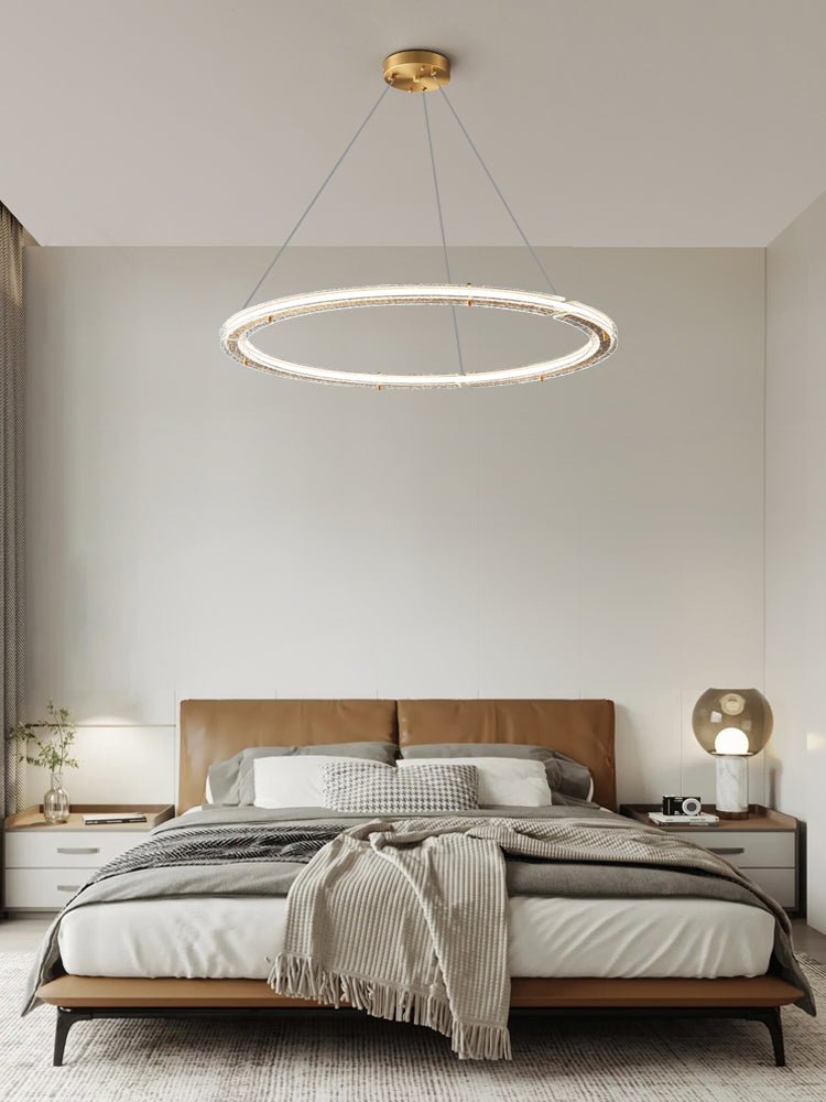 Lunara Dual-Ring Crystal Chandelier-Neutral Decor