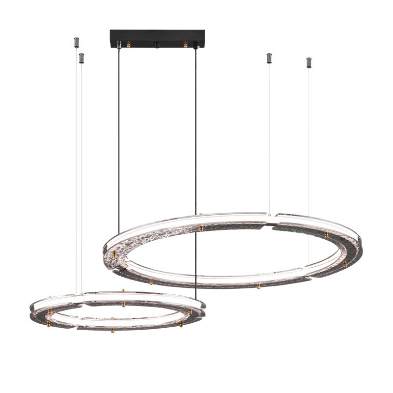 Lunara Dual-Ring Crystal Chandelier-Neutral Decor