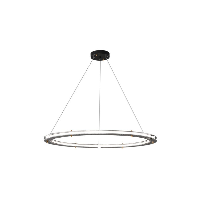 Lunara Dual-Ring Crystal Chandelier-Neutral Decor