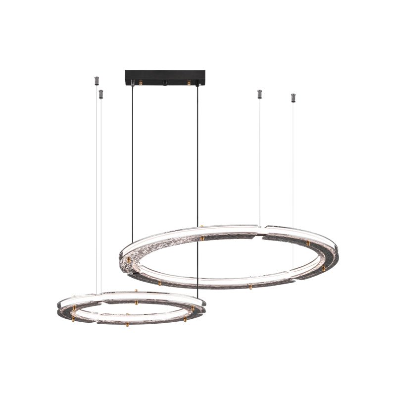 Lunara Dual-Ring Crystal Chandelier-Neutral Decor