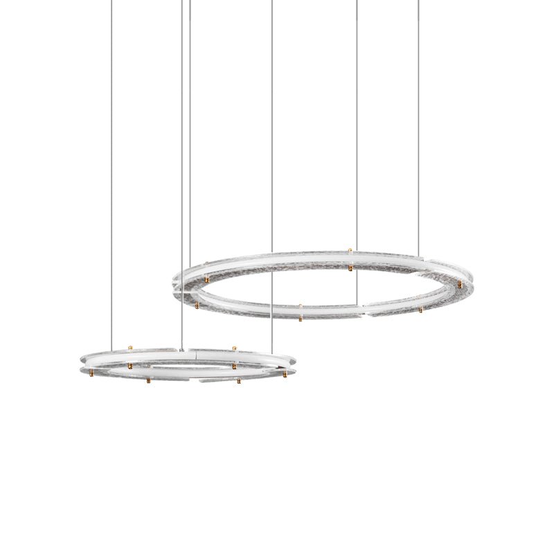 Lunara Dual-Ring Crystal Chandelier-Neutral Decor