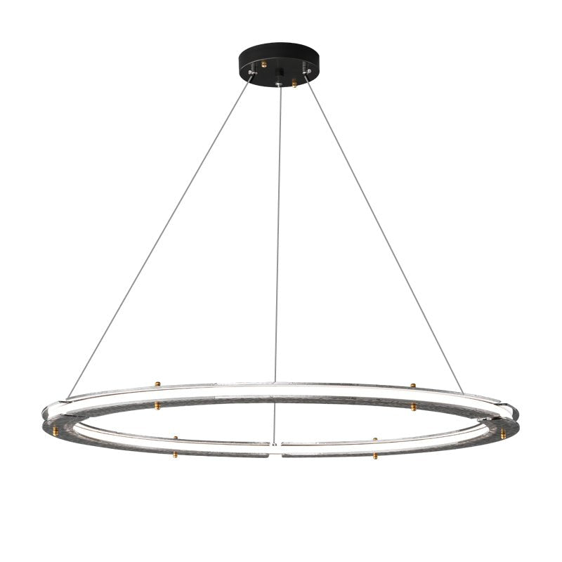 Lunara Dual-Ring Crystal Chandelier-Neutral Decor