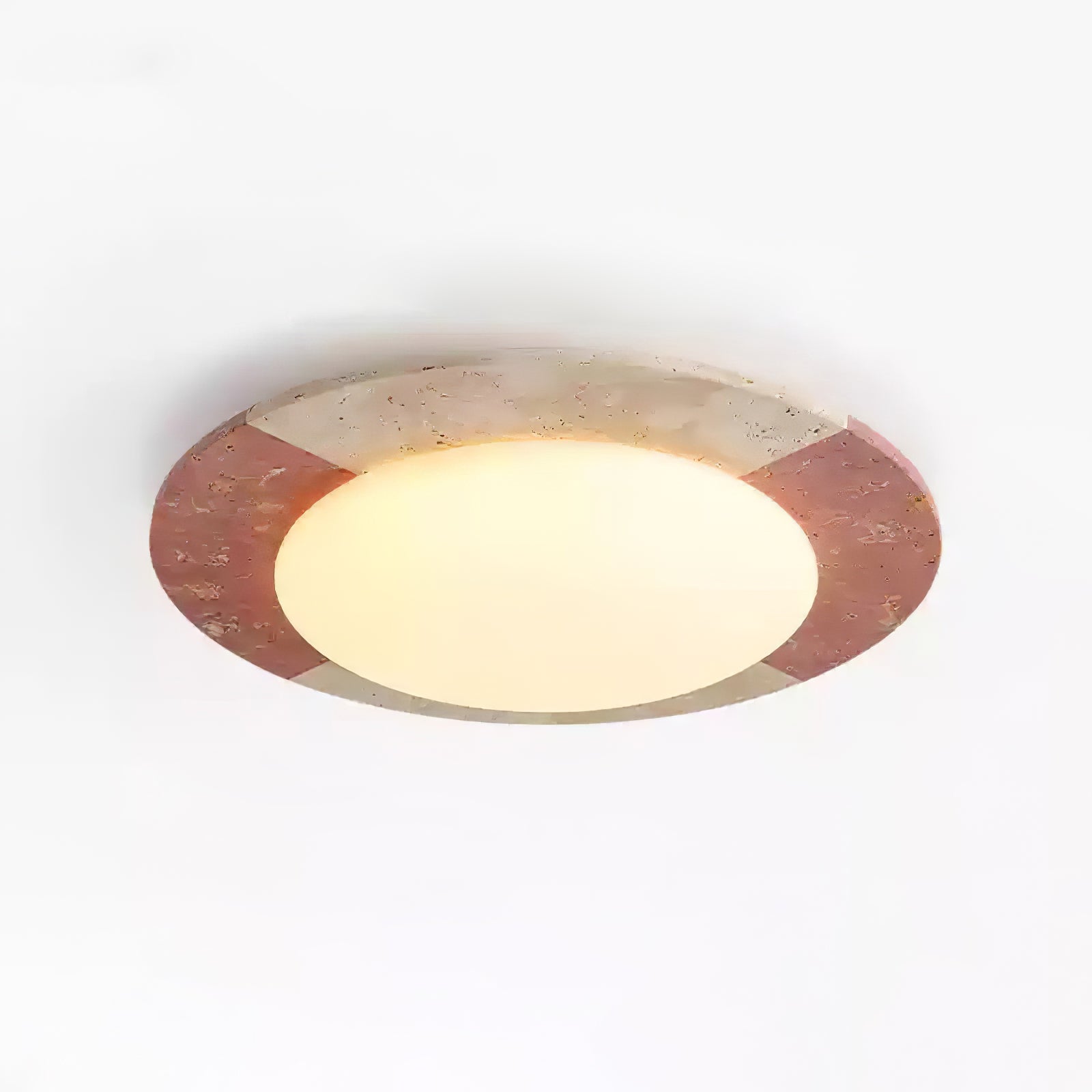Zeraeos Travertine Ceiling Light-Neutral Decor
