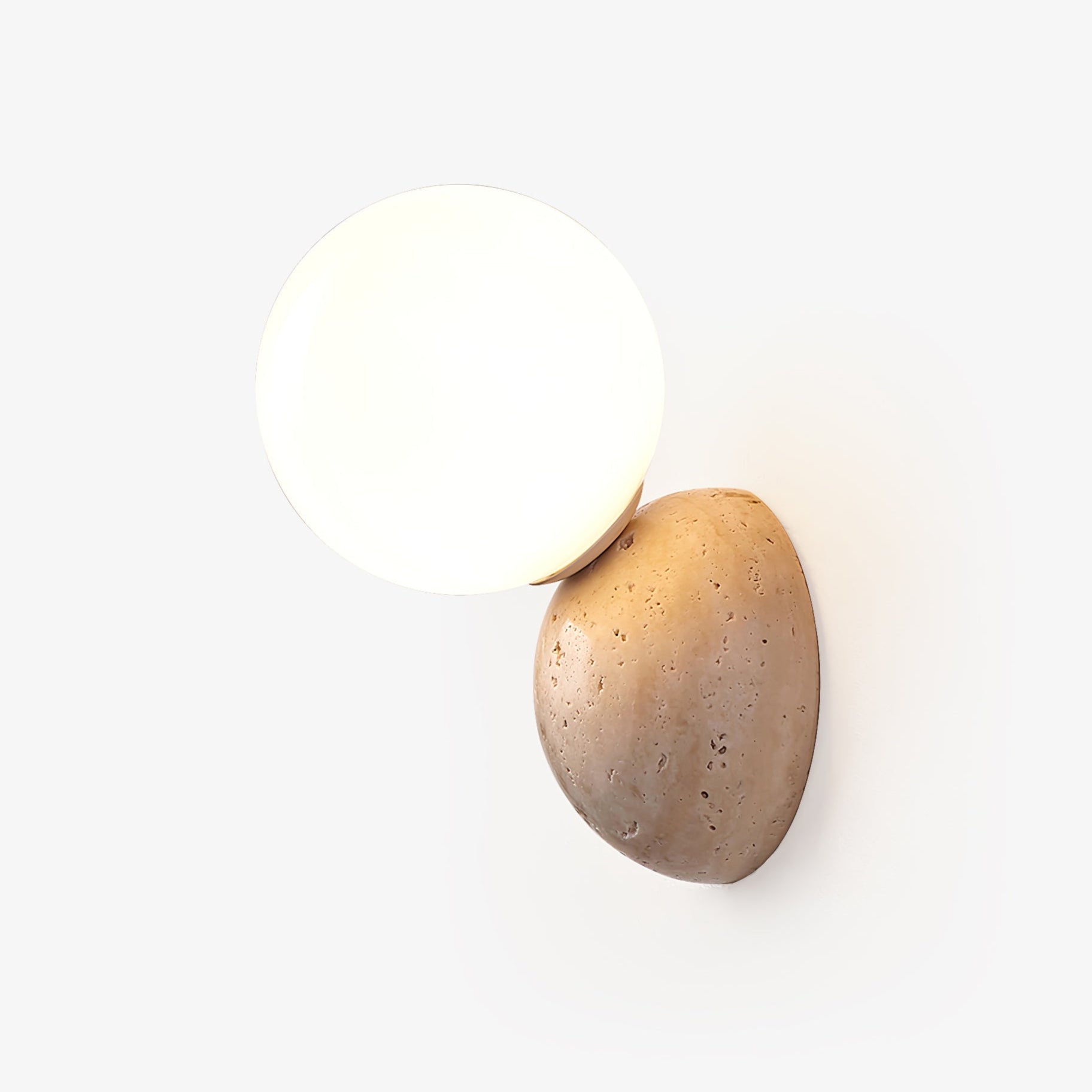 Cethair Travertine Wall Light-Neutral Decor