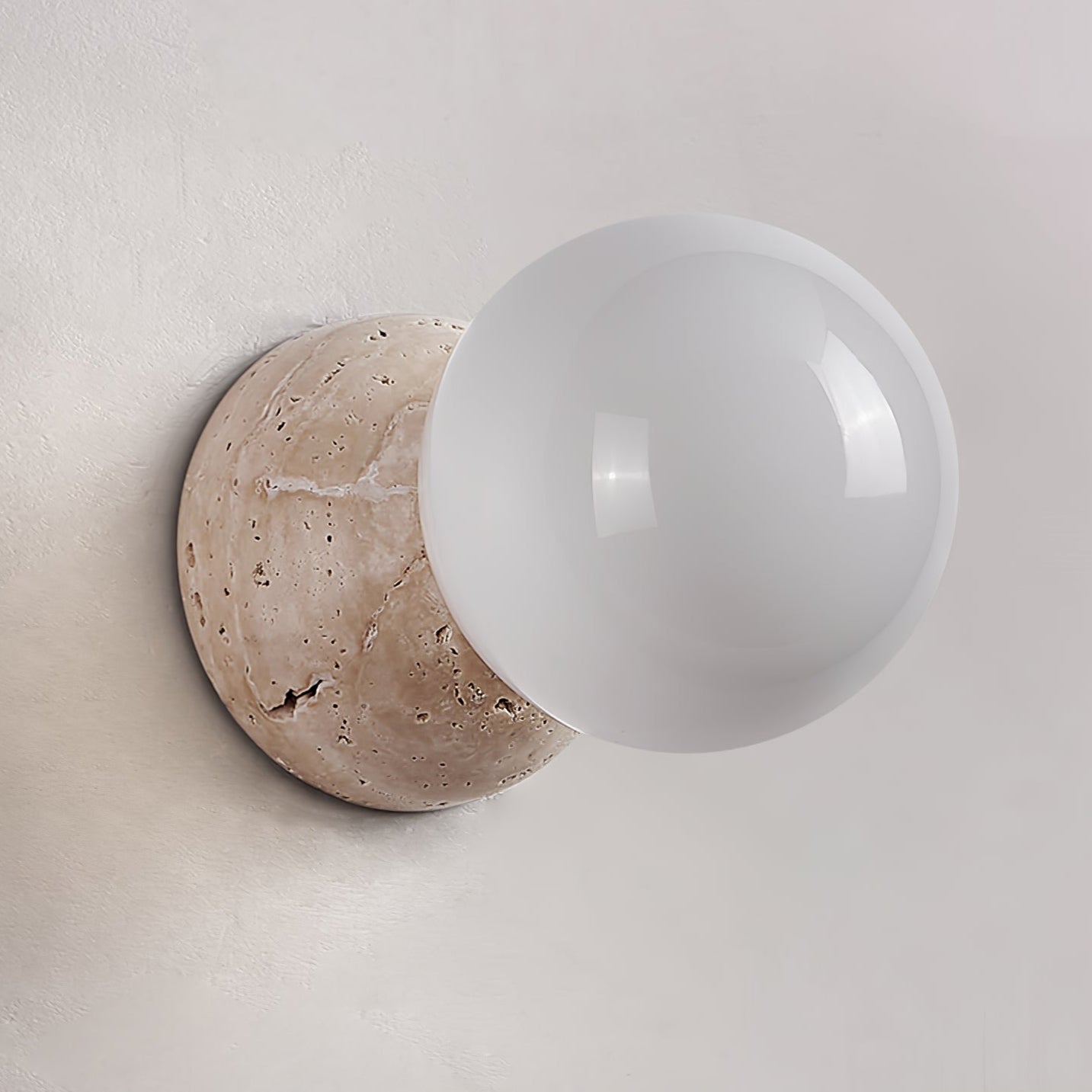 Cethair Travertine Wall Light-Neutral Decor