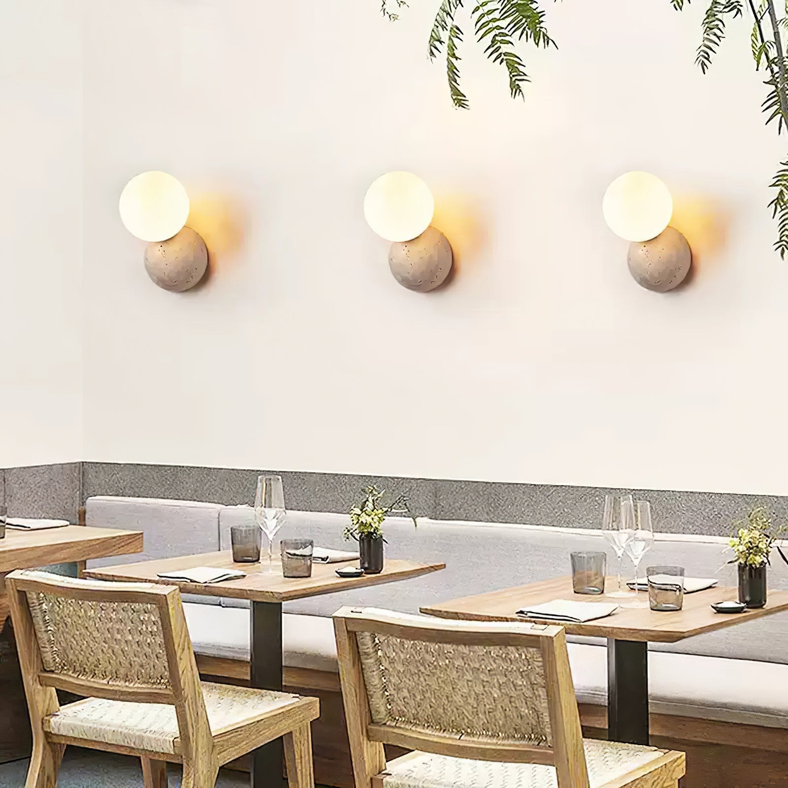 Cethair Travertine Wall Light-Neutral Decor