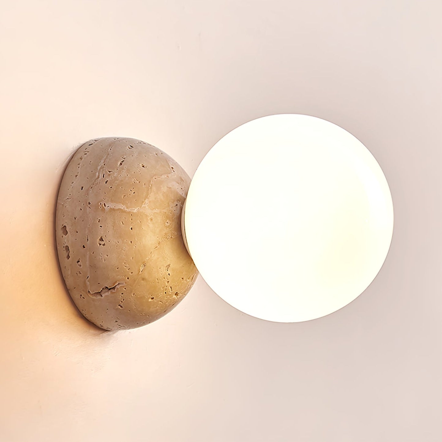 Cethair Travertine Wall Light-Neutral Decor