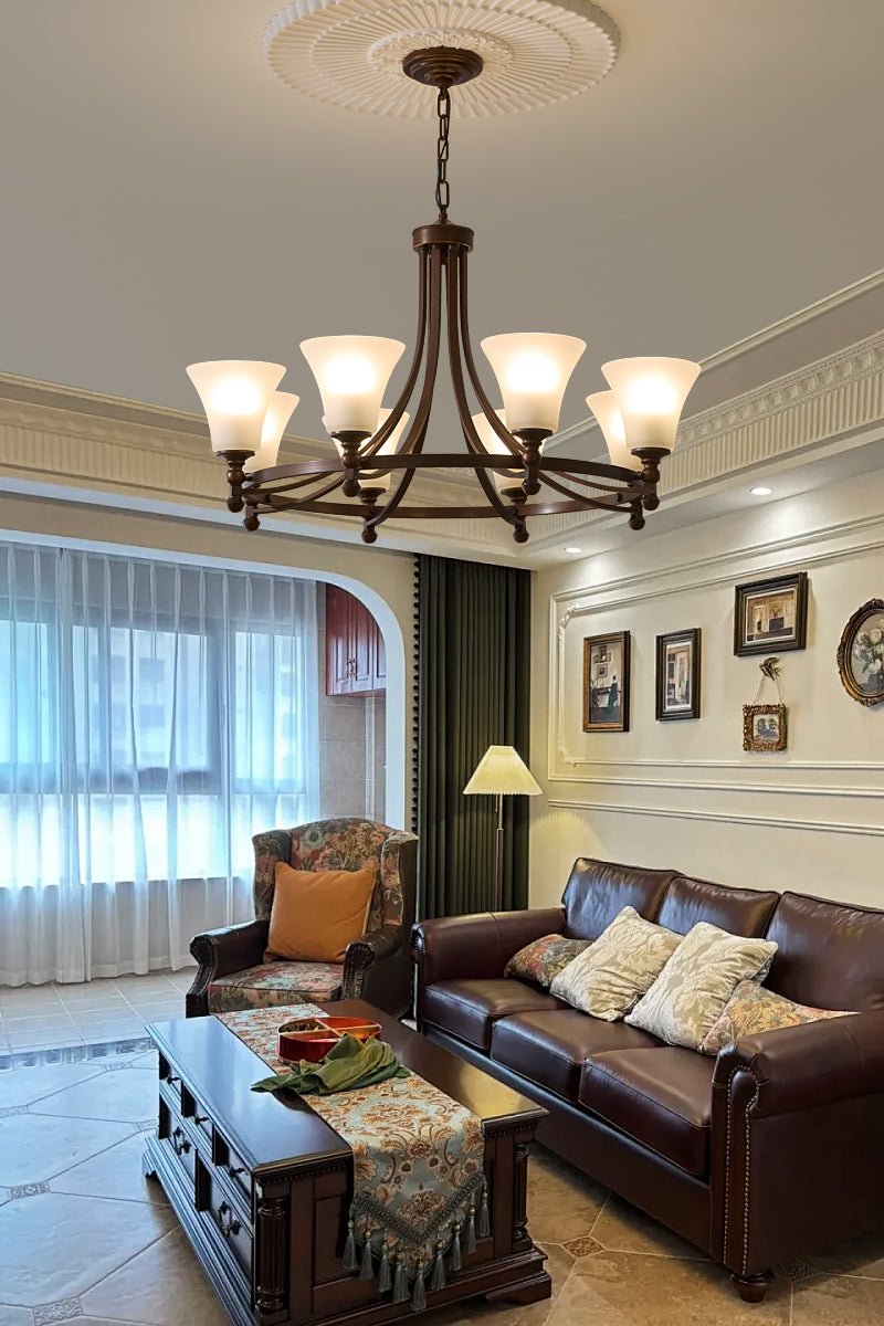Celestine Traditional Elegance Vintage Glow Chandelier-Neutral Decor