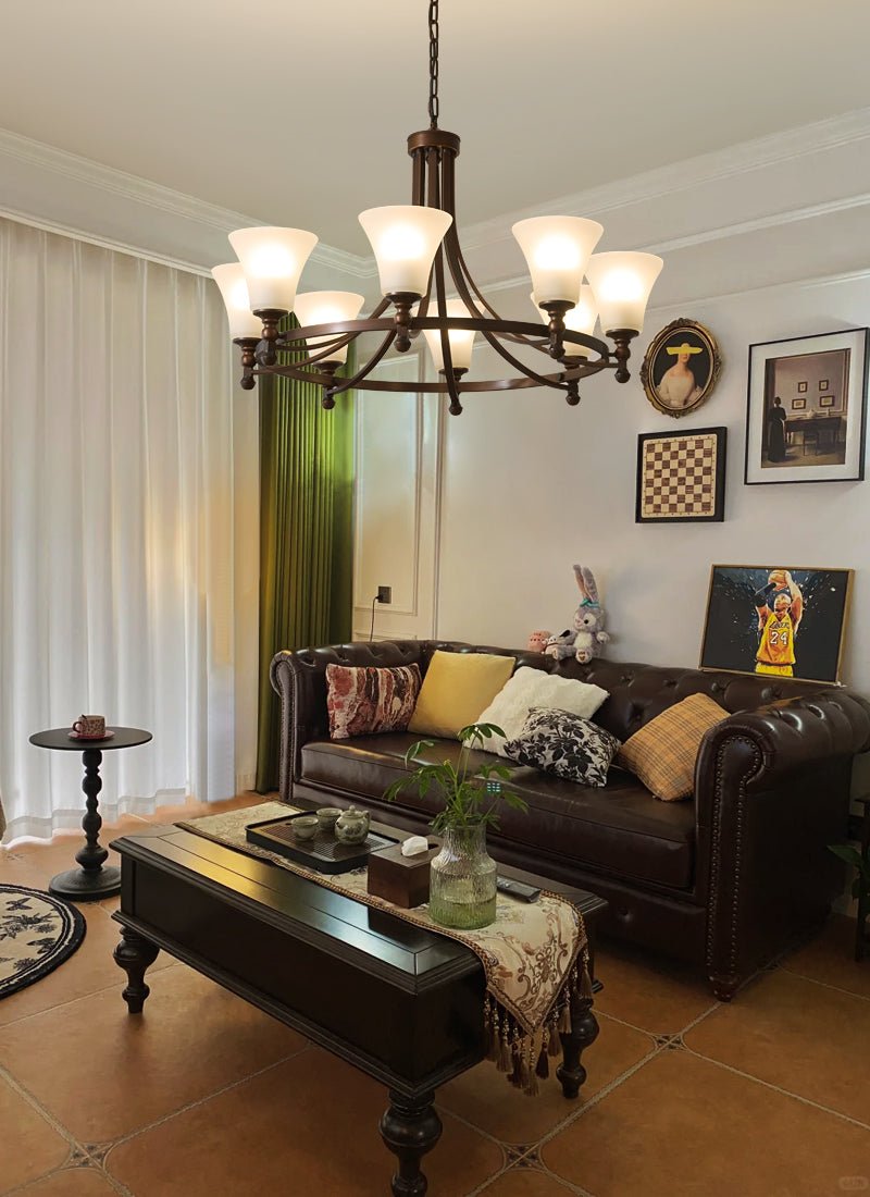 Celestine Traditional Elegance Vintage Glow Chandelier-Neutral Decor