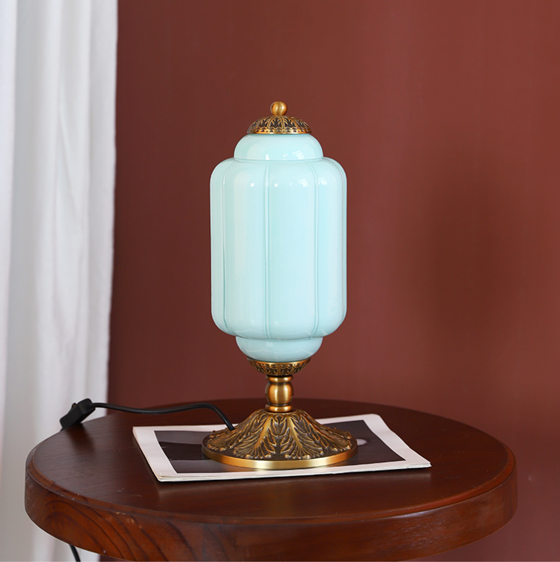 Celestine Lantern Table Lamp-Neutral Decor