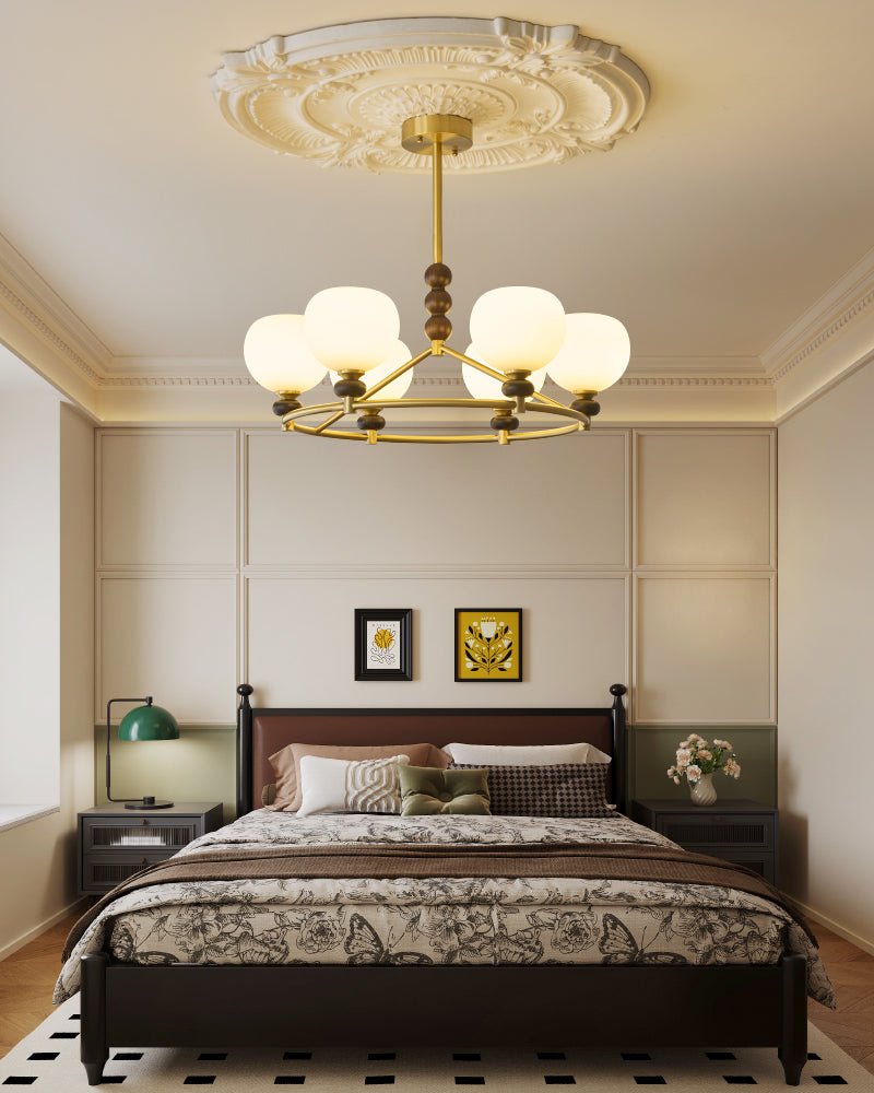 Nydoriel Premium Nordic Art Brass Wood Chandelier-Neutral Decor