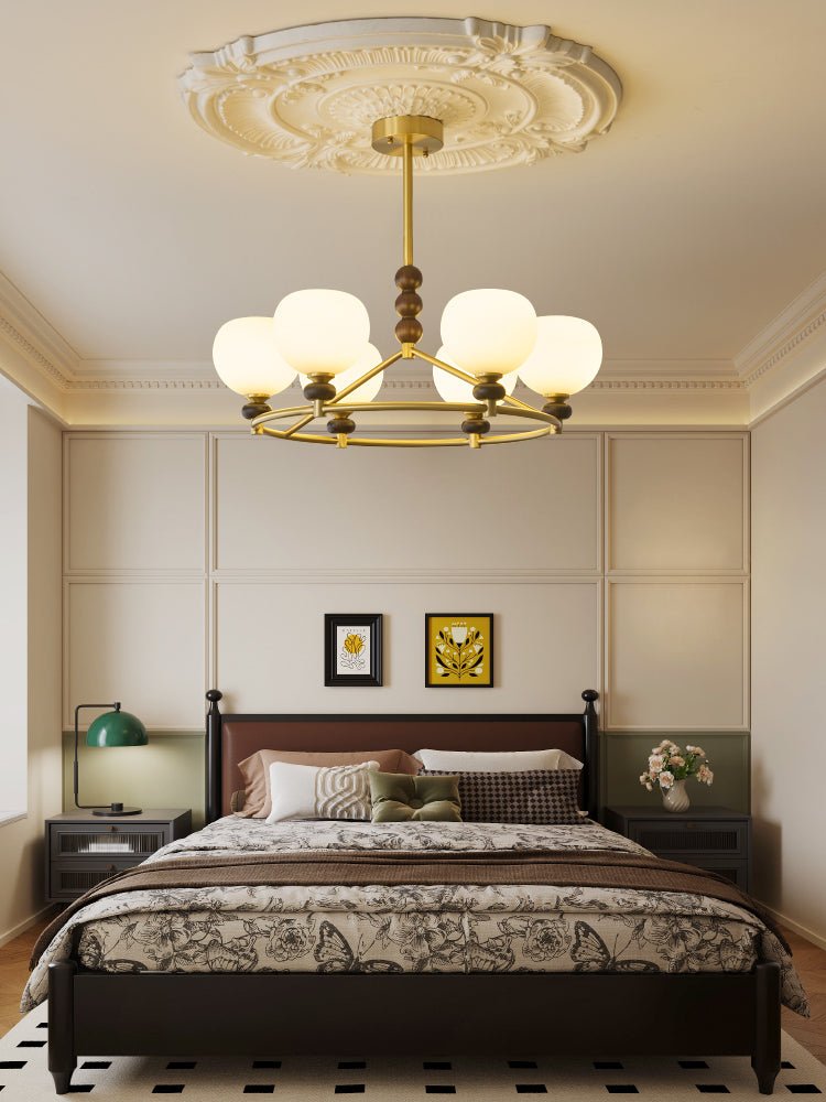 Nydoriel Premium Nordic Art Brass Wood Chandelier-Neutral Decor