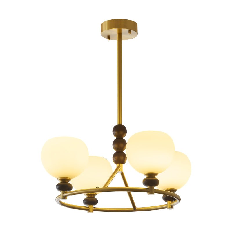 Nydoriel Premium Nordic Art Brass Wood Chandelier-Neutral Decor