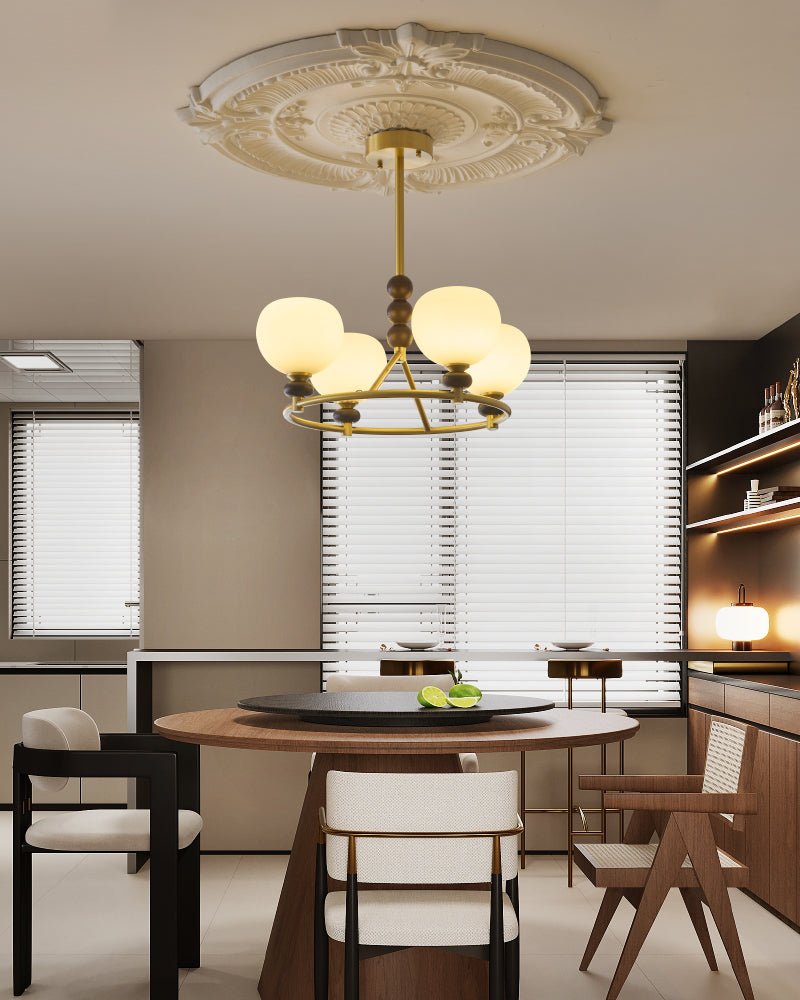 Nydoriel Premium Nordic Art Brass Wood Chandelier-Neutral Decor